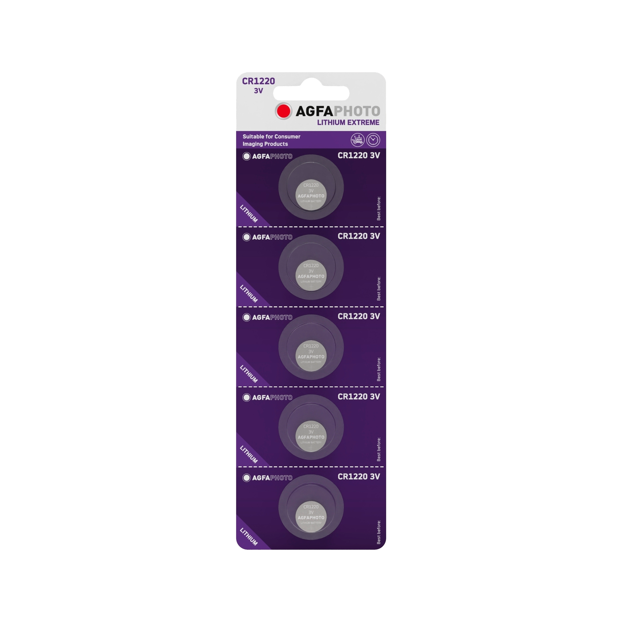 Agfaphoto cr1220 baterija 5 vnt.