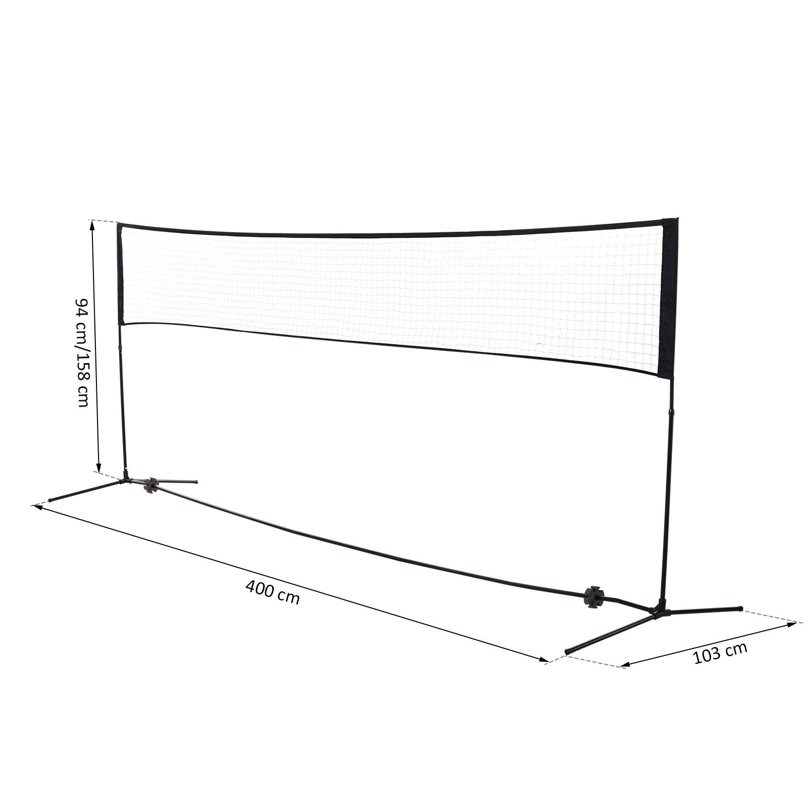 Badmintono tinklas 400 × 103 cm 2