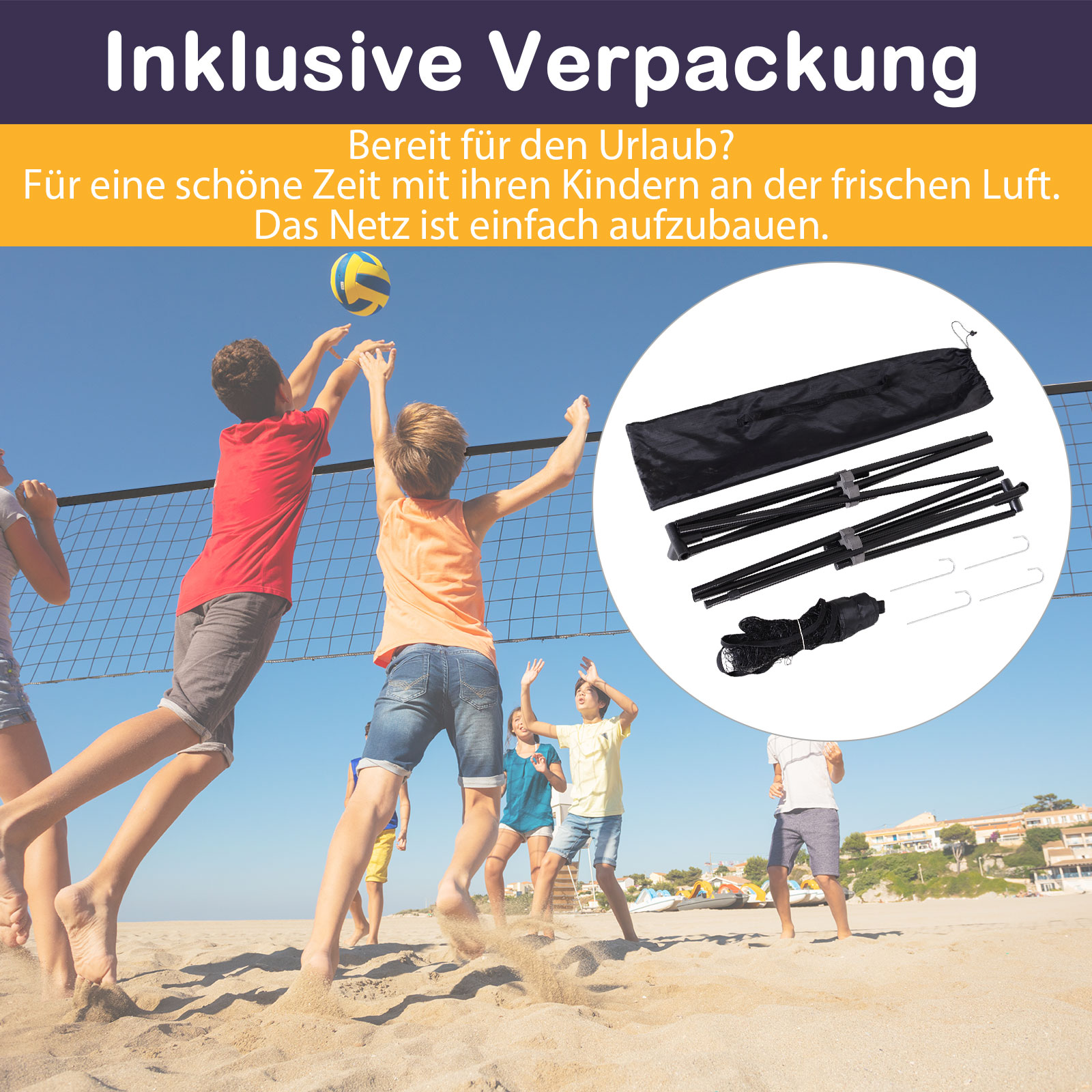 Badmintono tinklas 400 × 103 cm 3