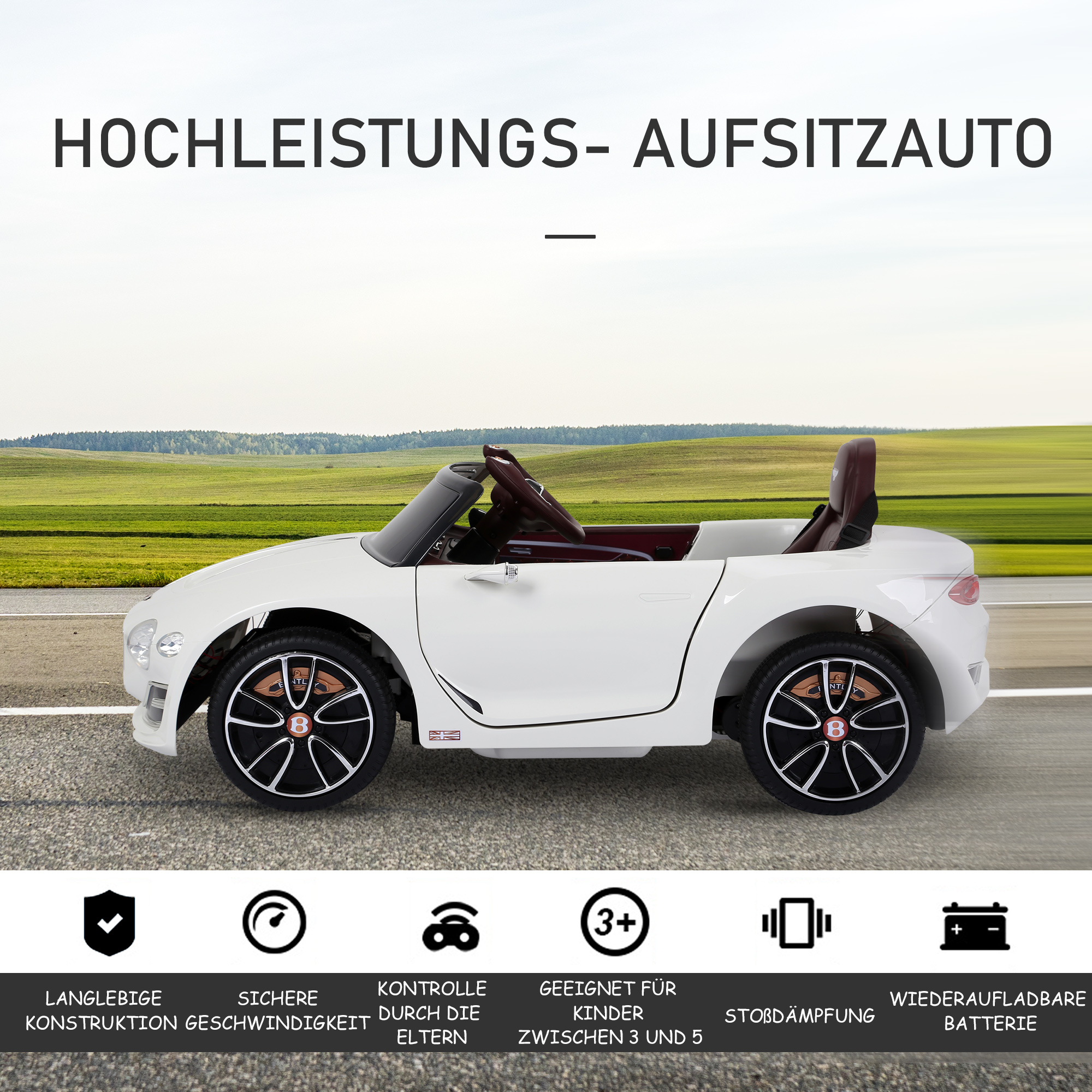 Vaikiškas elektrinis automobilis 108 × 60 × 43 cm 3