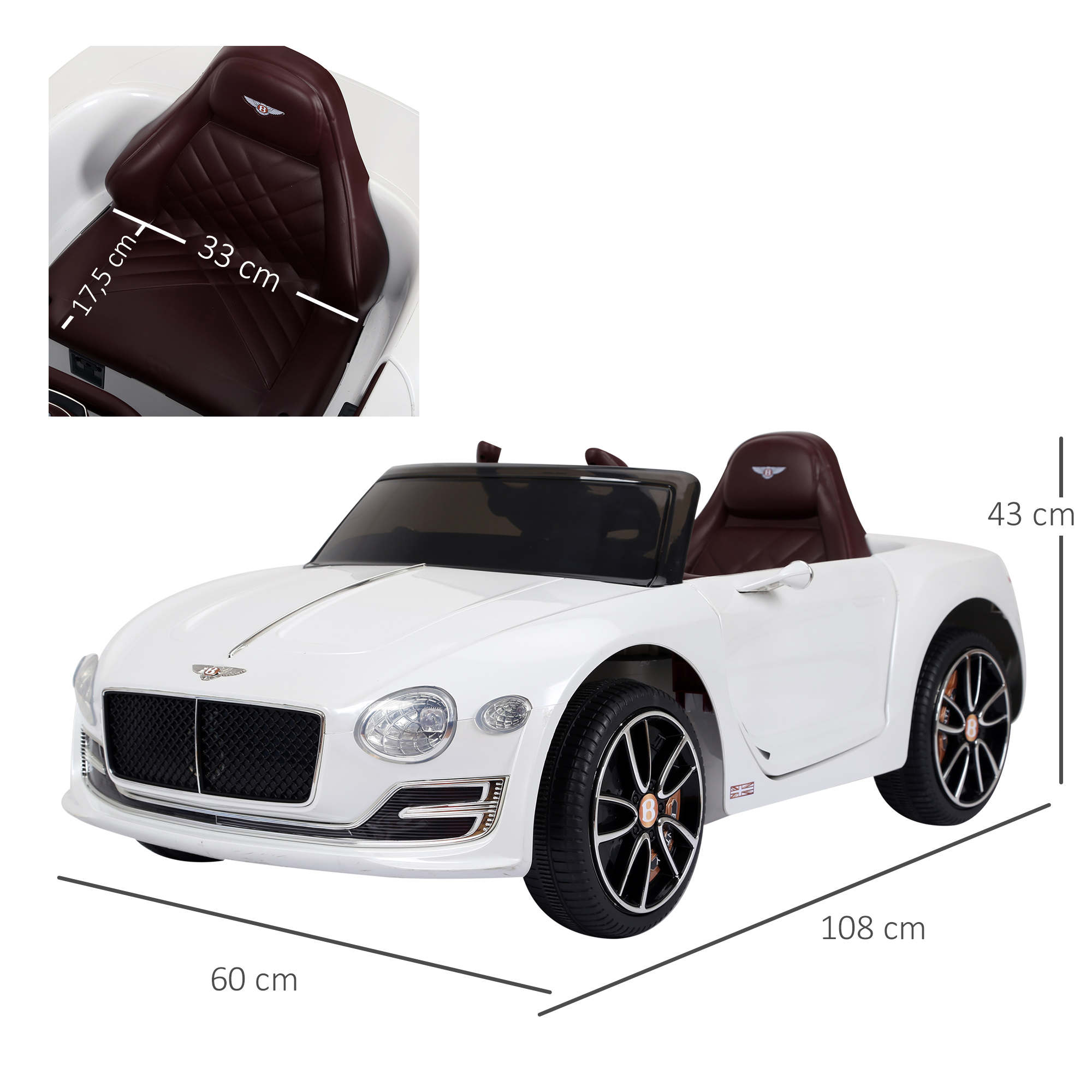 Vaikiškas elektrinis automobilis 108 × 60 × 43 cm 2