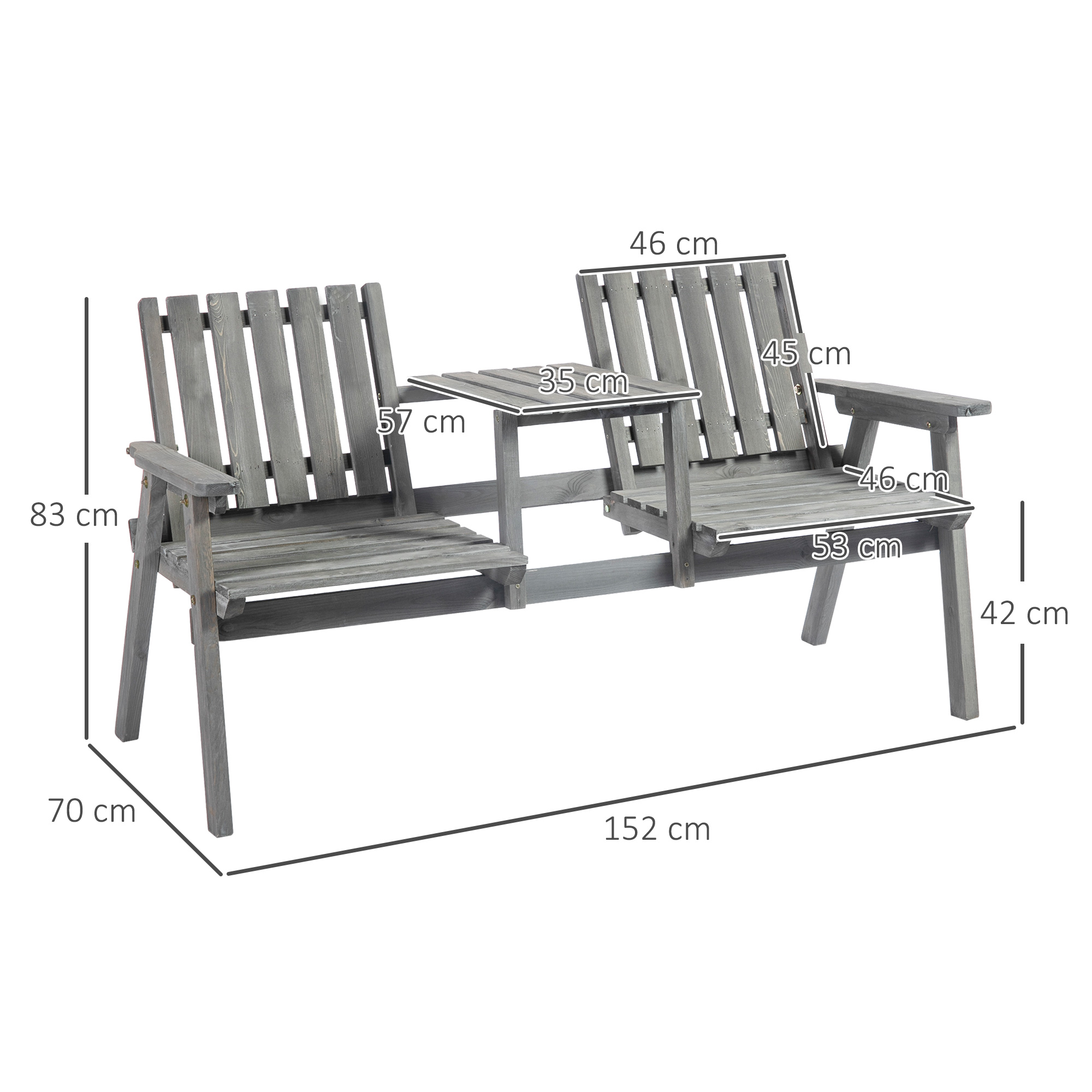 Sodo suolas 152 × 70 × 83 cm 2
