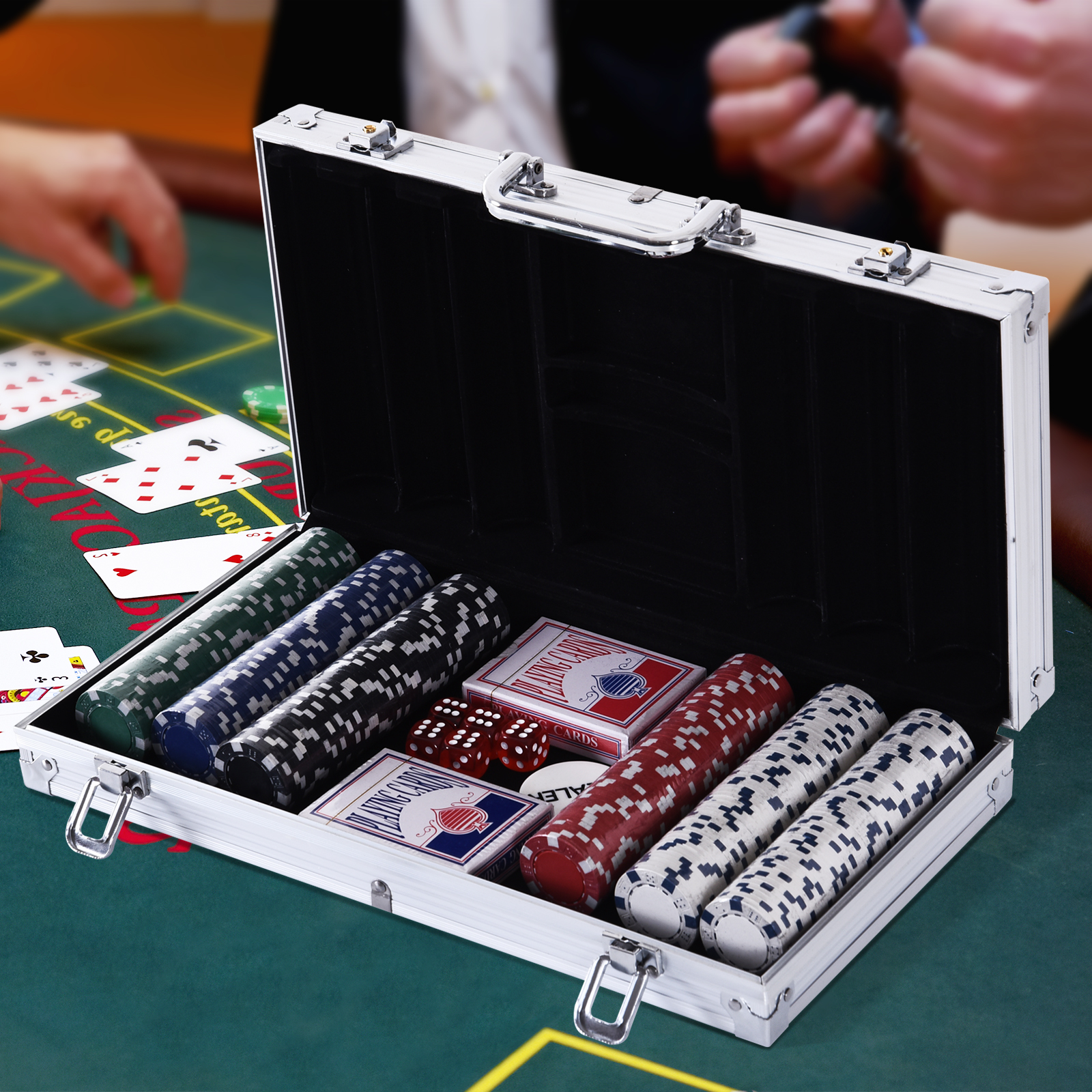 Pokerio rinkinys 38 × 20,5 × 6,5 cm