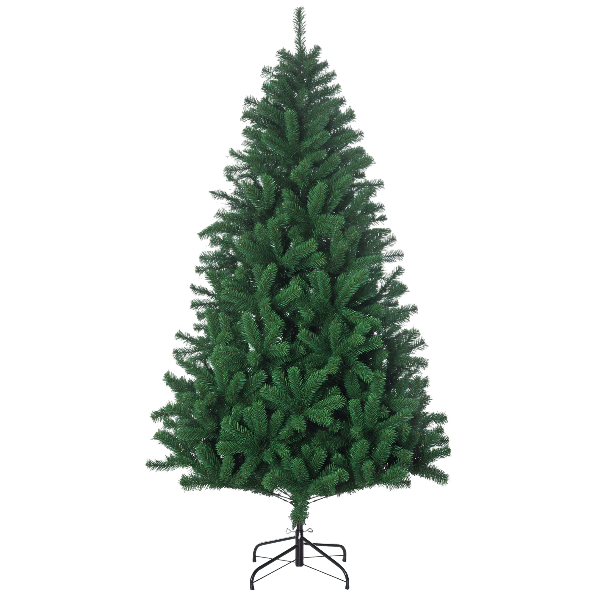 Dirbtinė kalėdinė eglutė su 1000 šakelių galiukų ir metaliniu stovu, žalia, Ø 120 × 180 cm