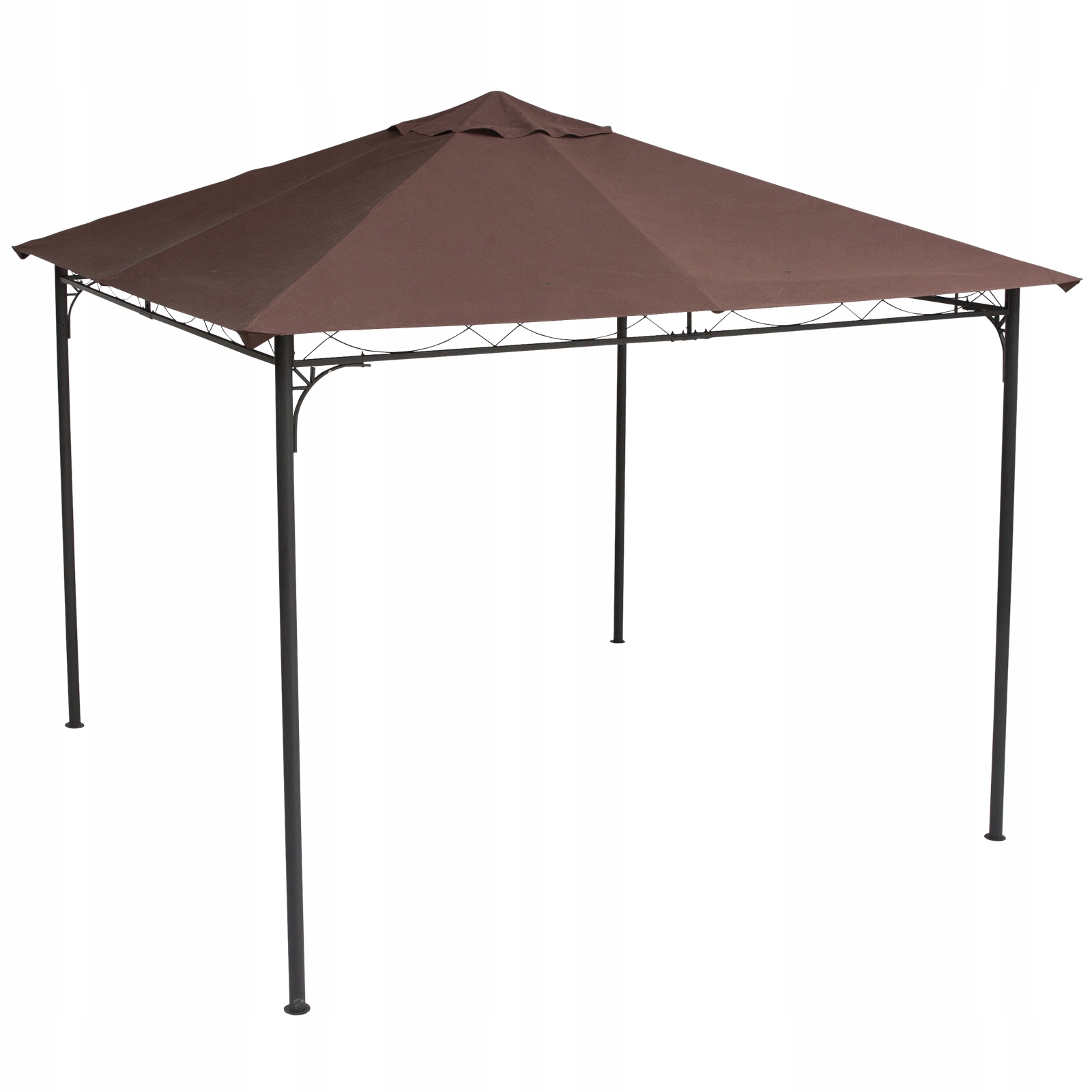 Stogas pavėsinei Outsunny, 2,93x2,93 m, rudas