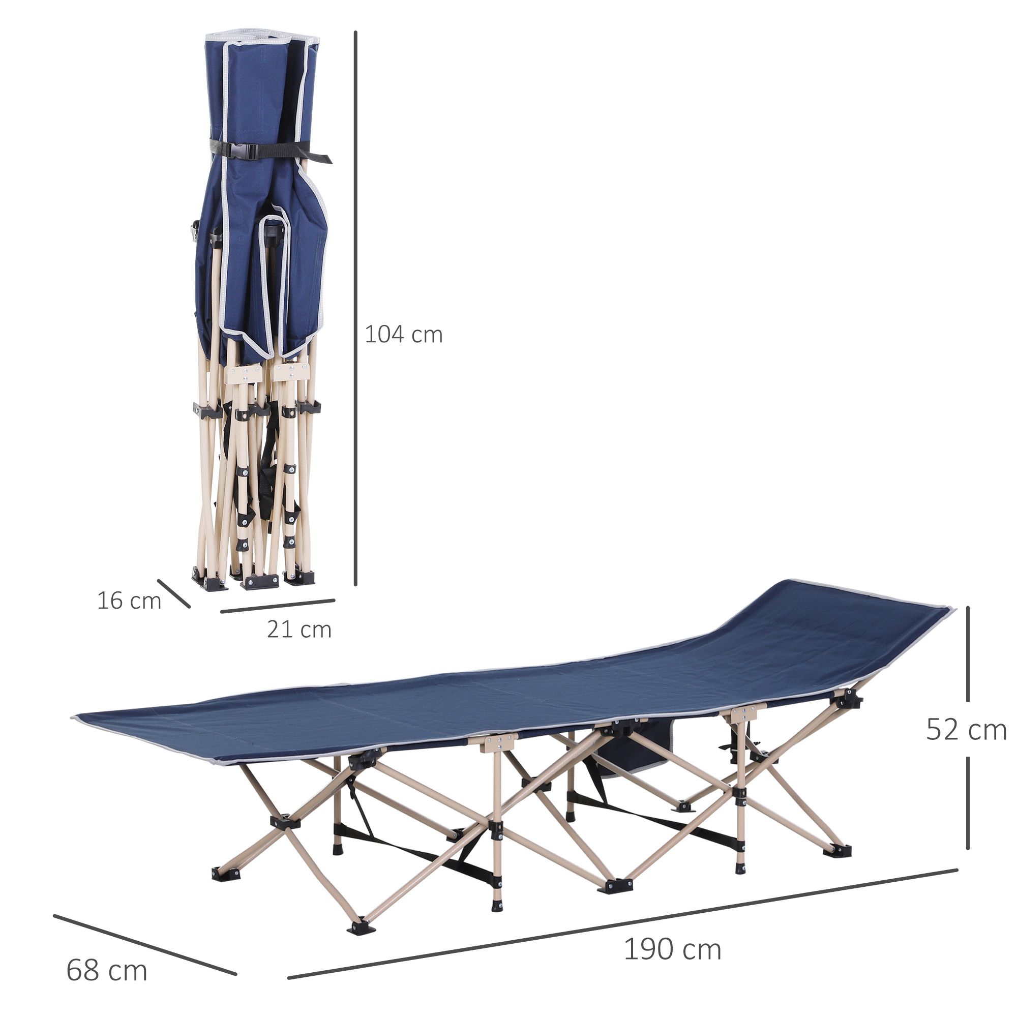 Lauko lova 190 × 68 × 52 cm 2
