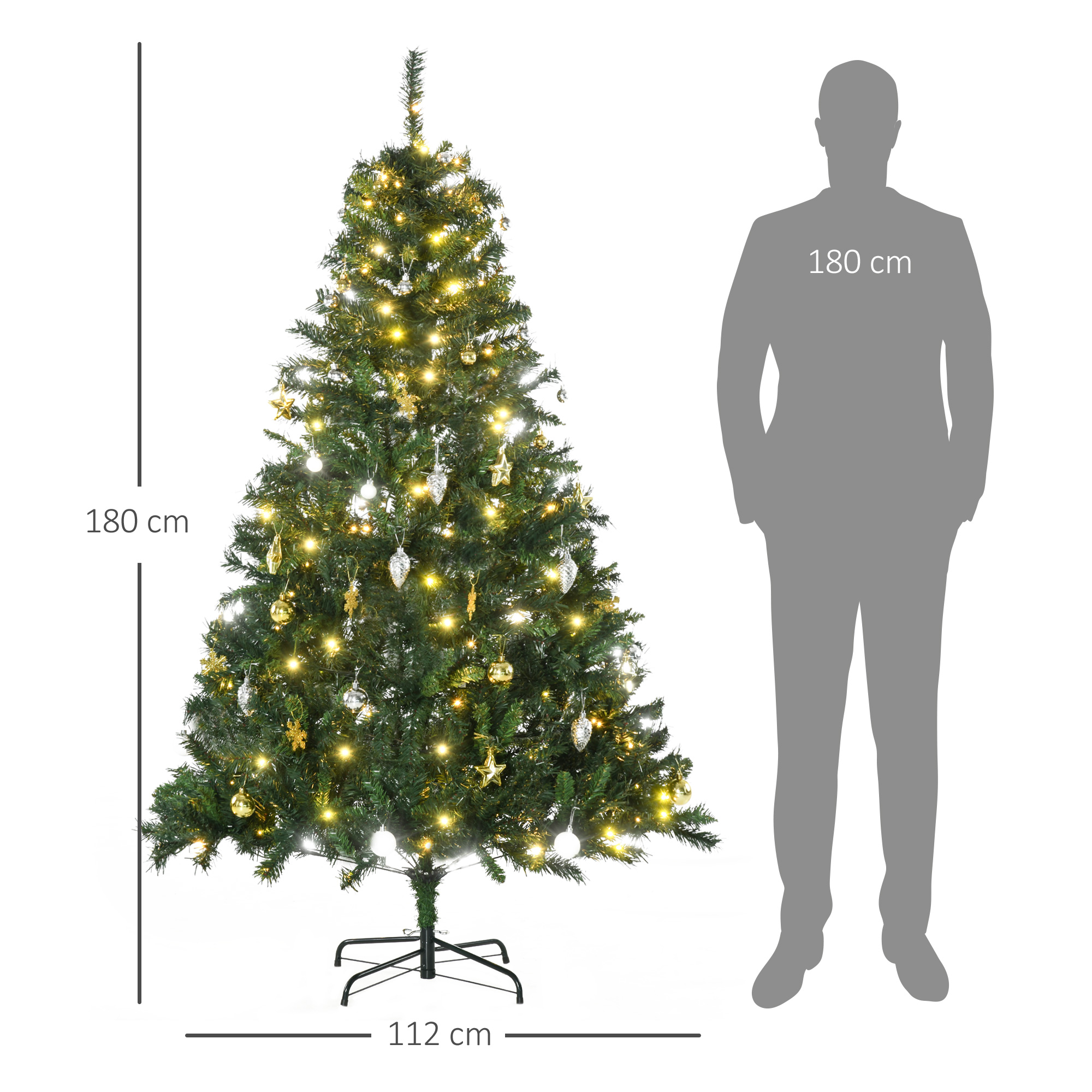 Dirbtinė Kalėdų eglutė 180 cm 2