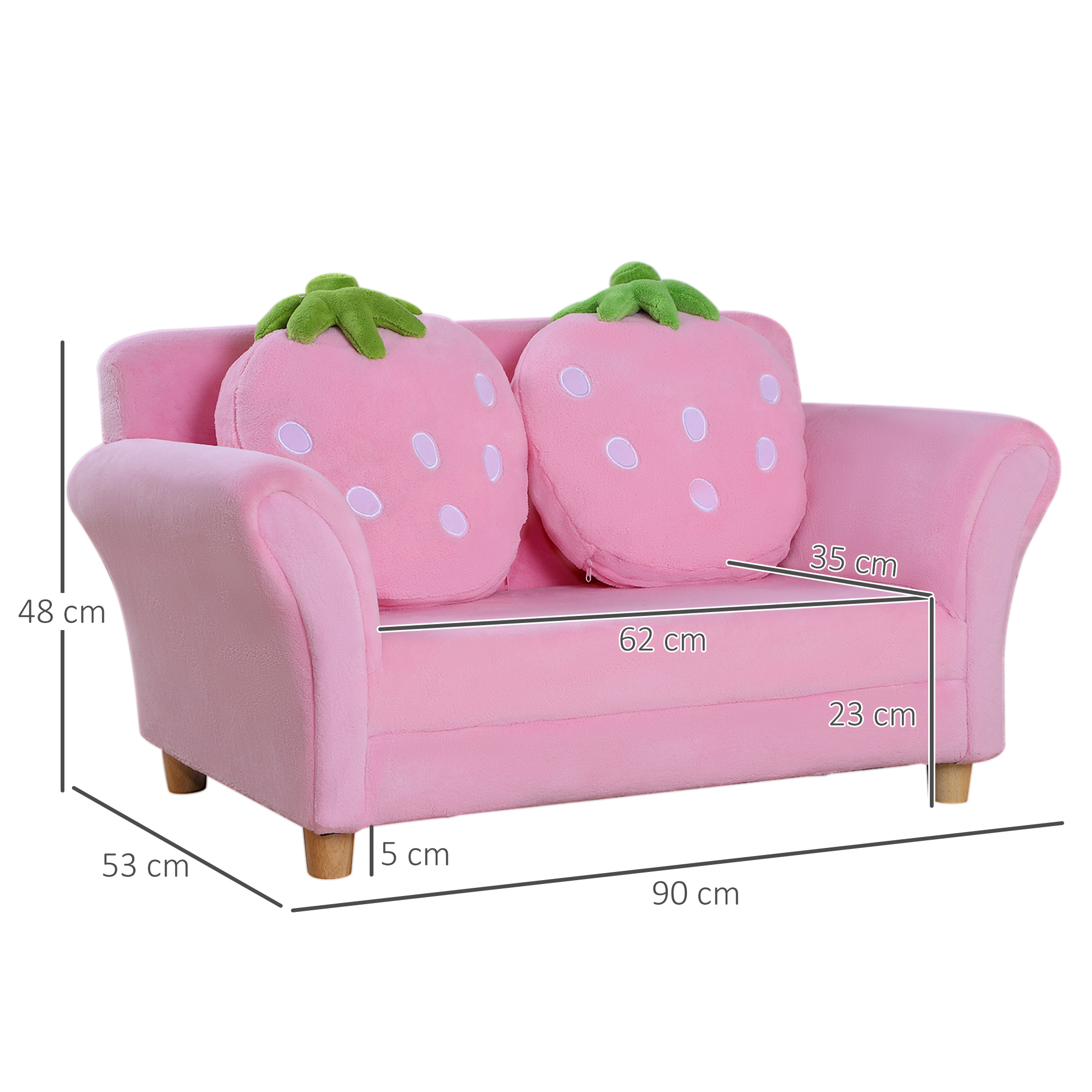 Vaikiška sofa 90 x 53 x 48 cm 1 vnt. 2
