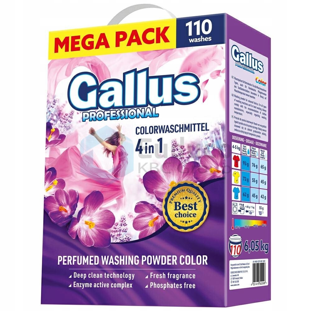 Gallus skalbimo milteliai, 6,05kg