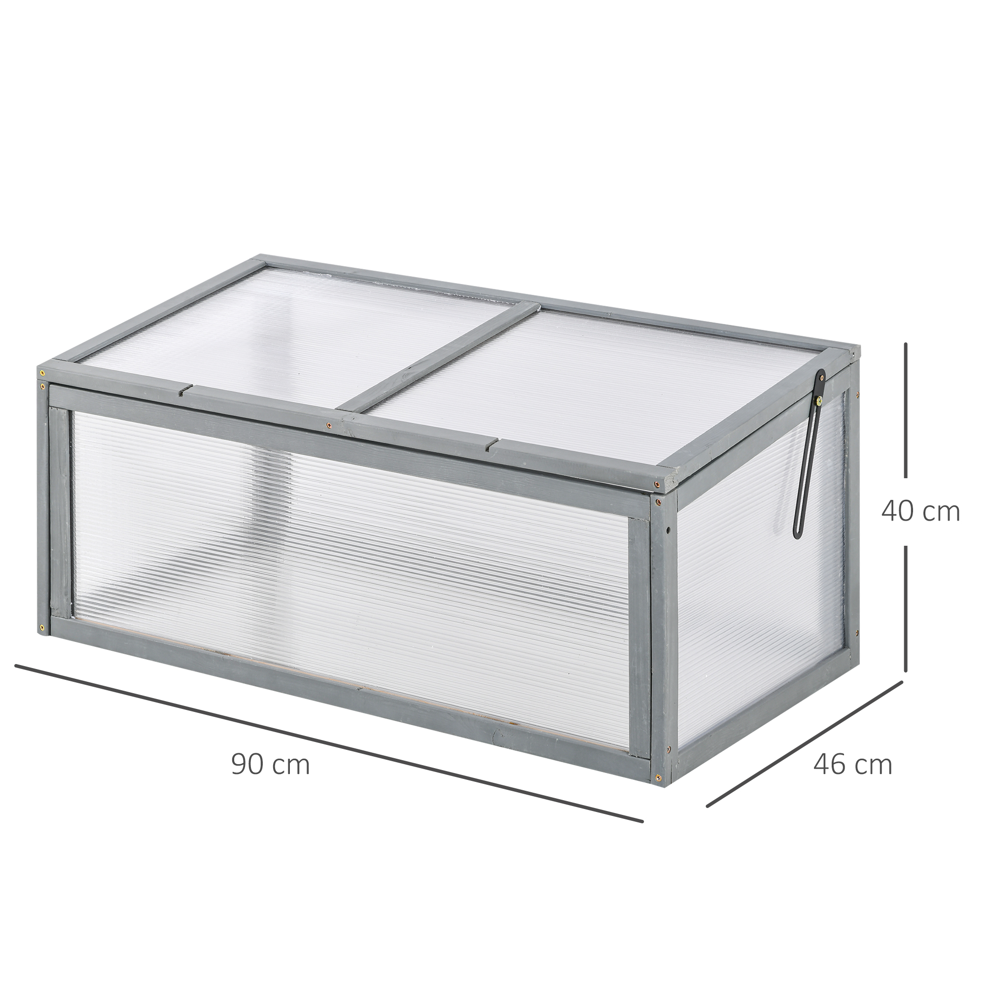 Mini šiltnamis 90 × 46 × 40 cm 2