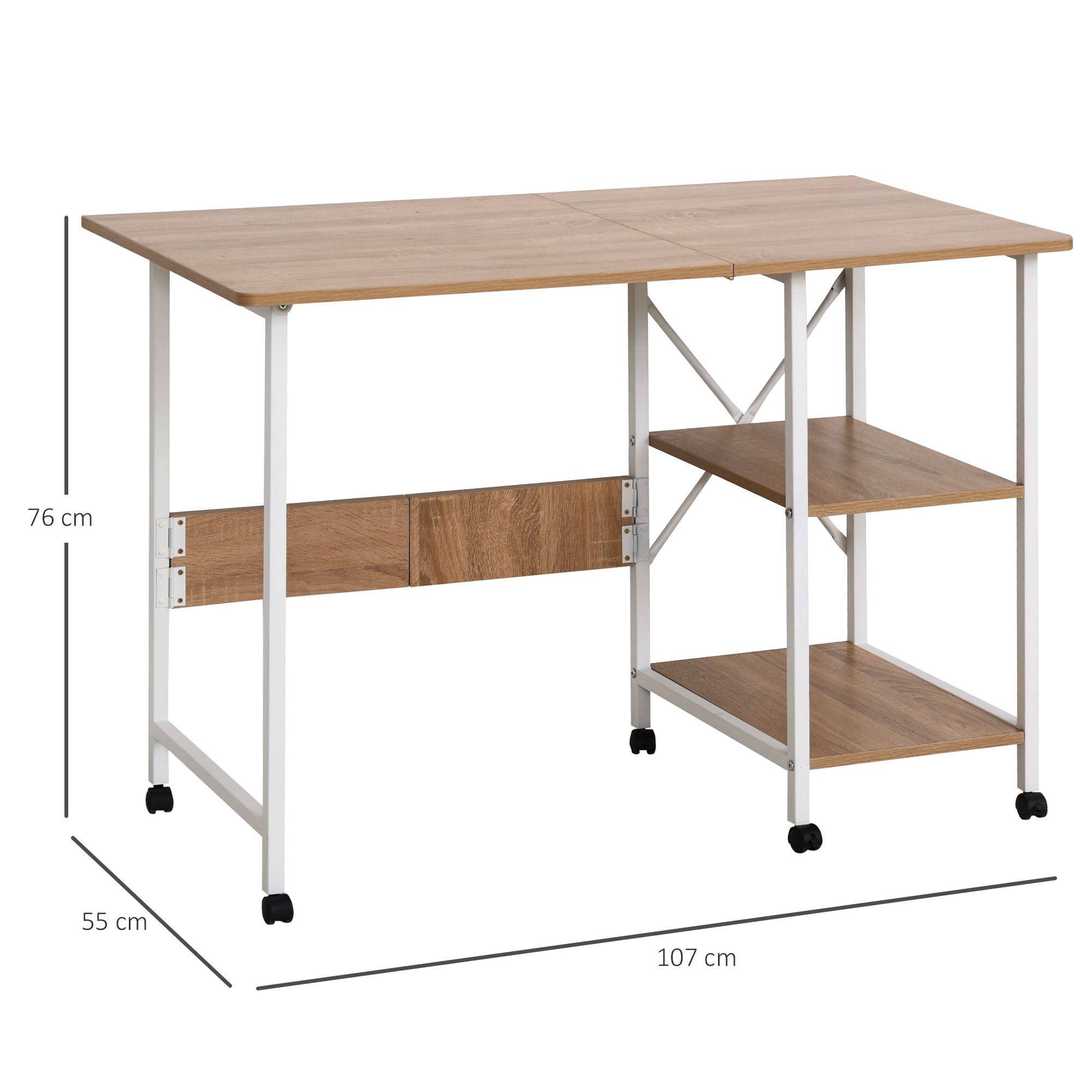 Sulankstomas stalas 107 × 55 × 76 cm 2