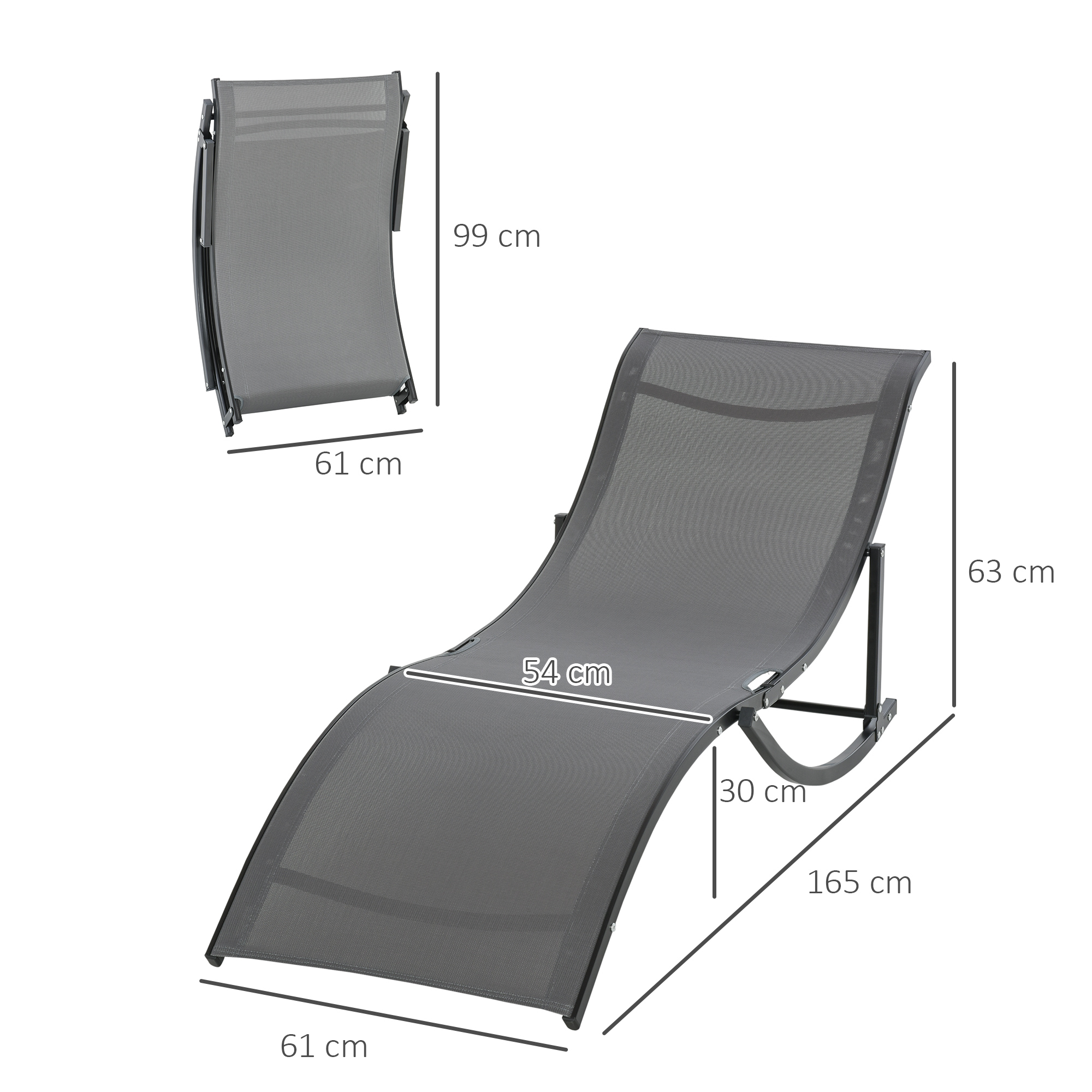 Sodo gultas 165 × 61 × 63 cm 2