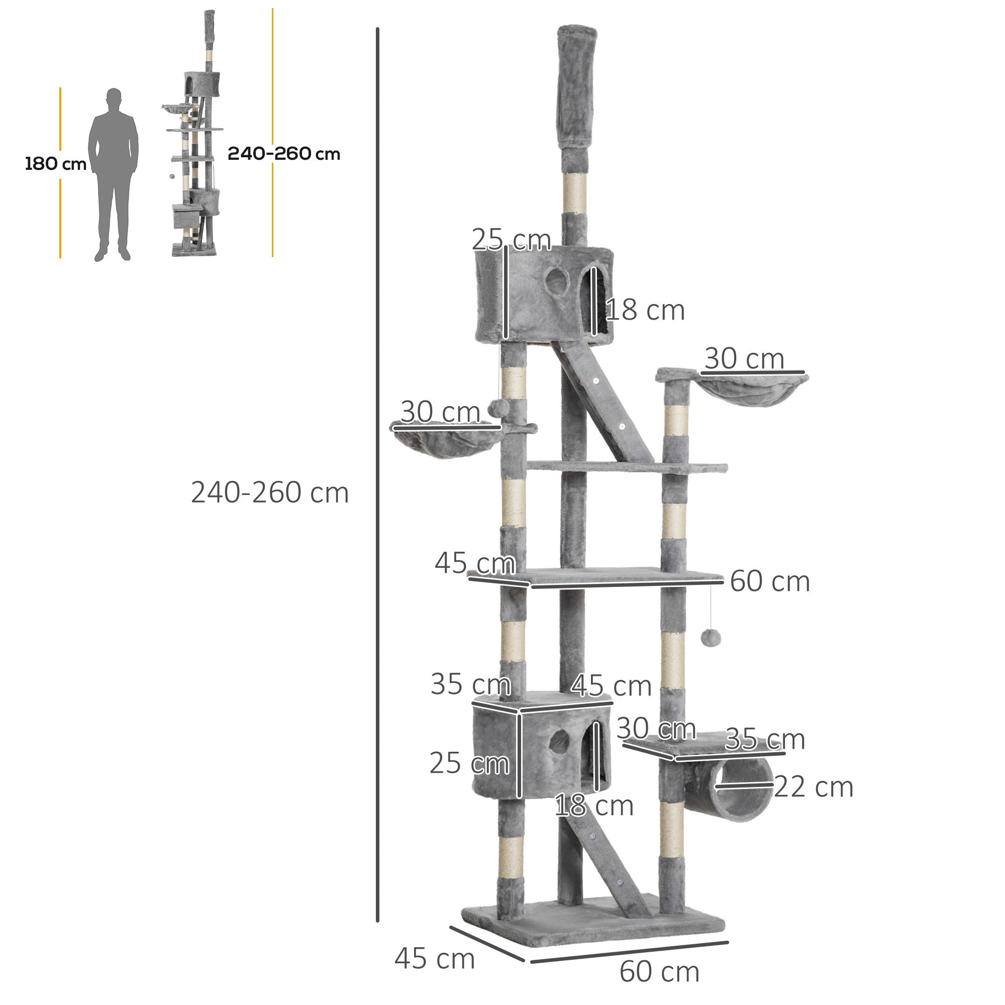 Kačių draskyklė 240–260 cm 2