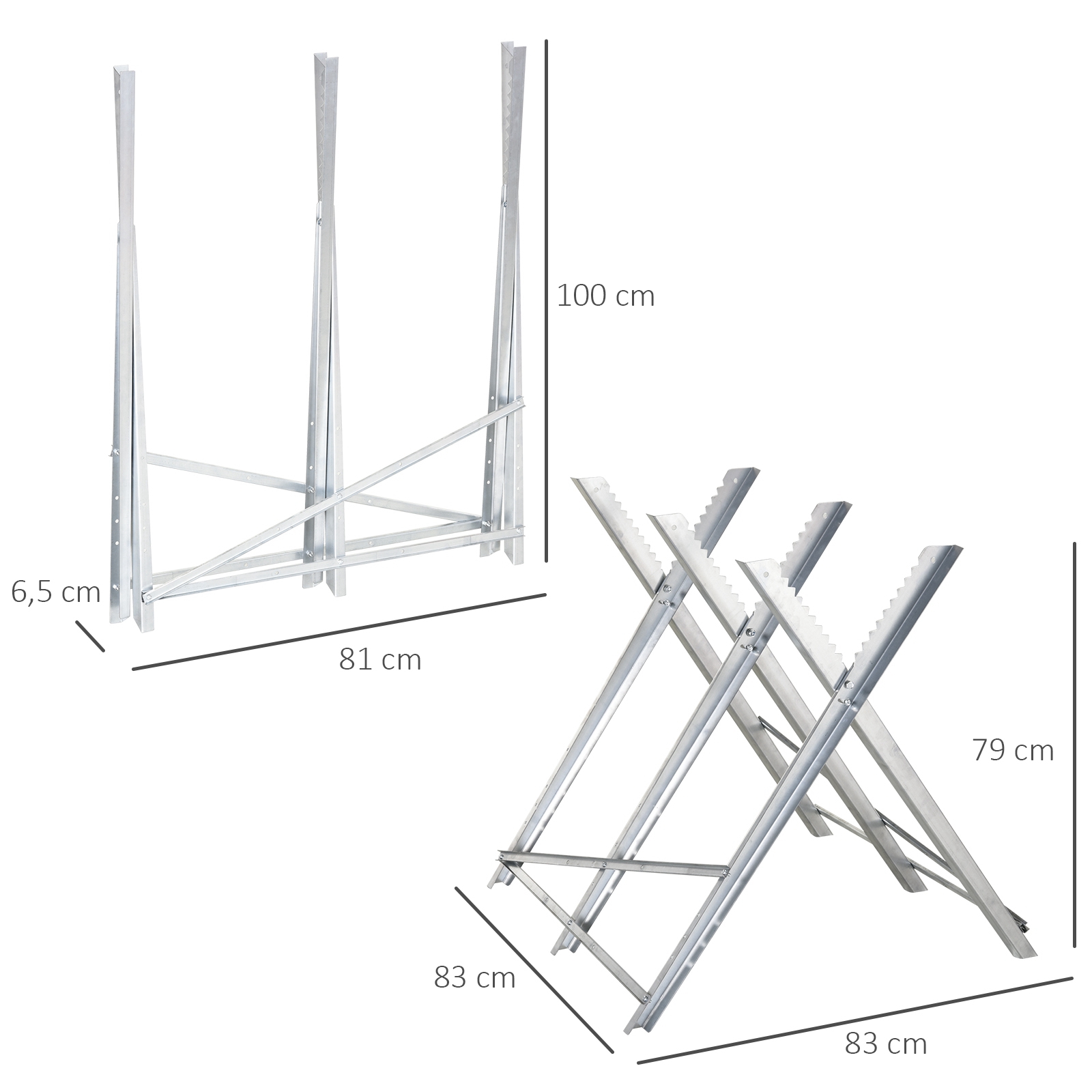 Pjovimo stovas 83 × 83 × 79 cm 2