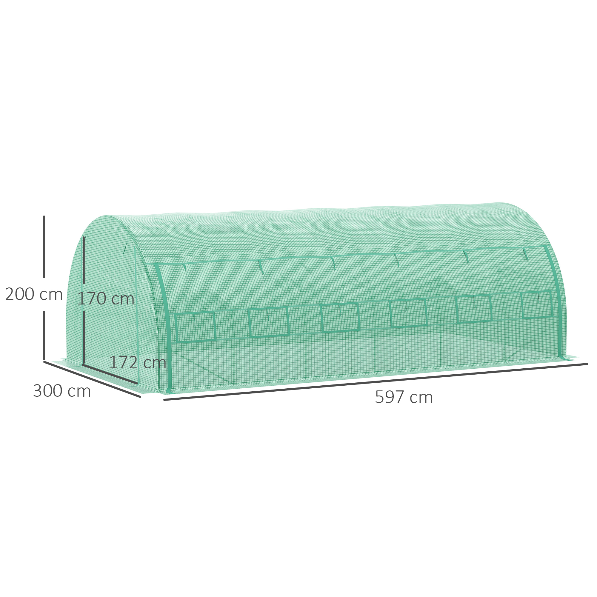 Šiltnamis 5,97 × 3 × 2 m 2