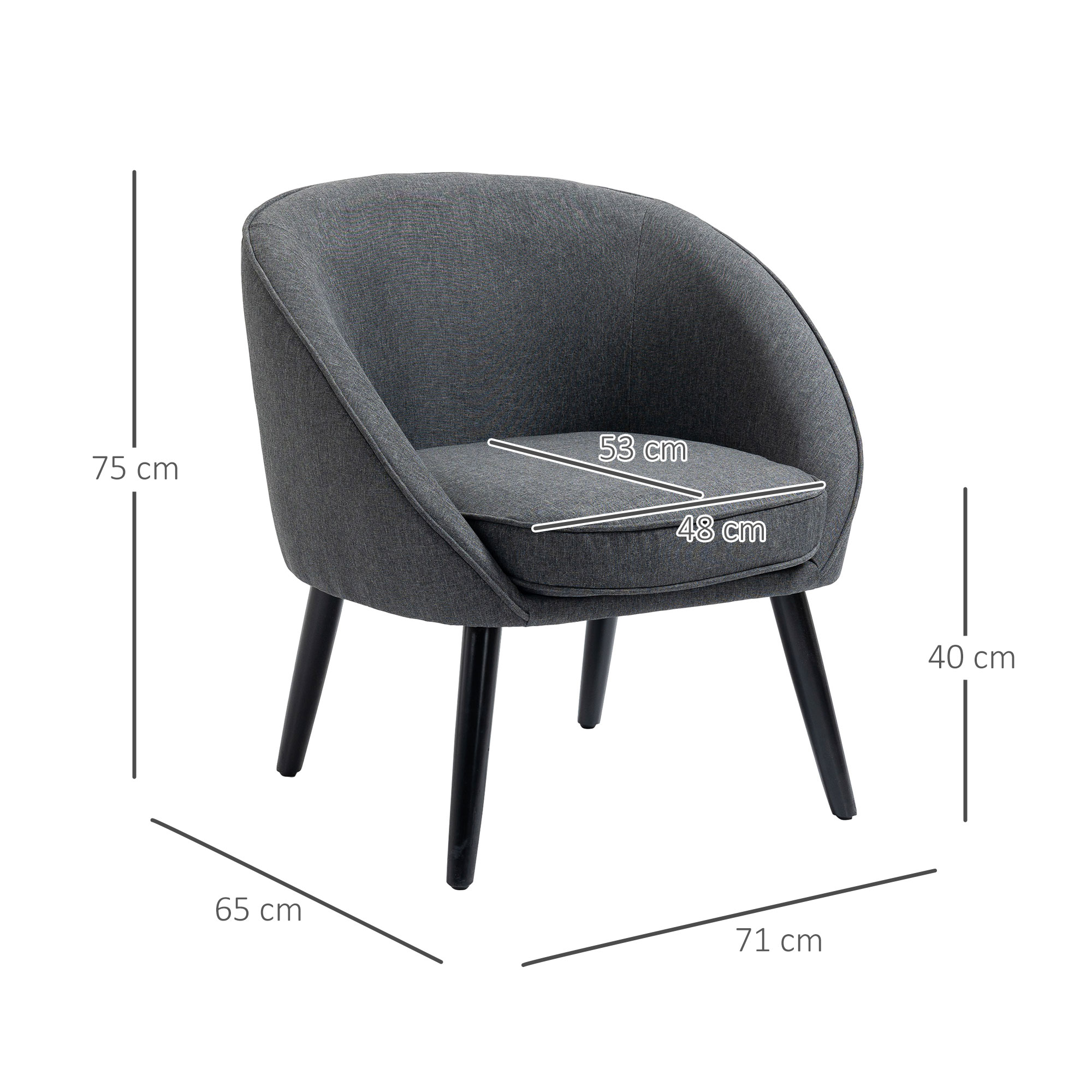 Fotelis 71 x 65 x 75 cm 2
