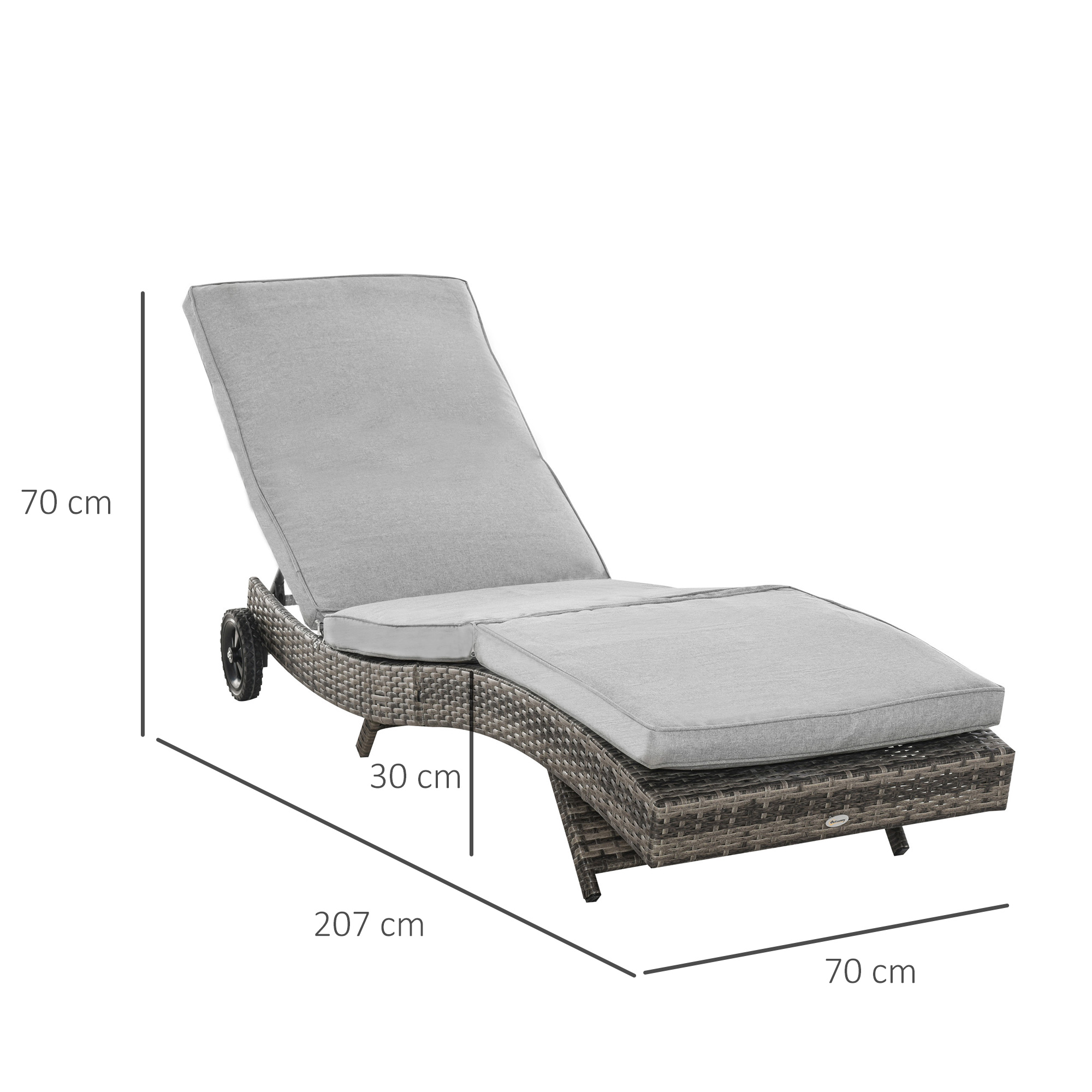 Gultas 207 x 70 x 70 cm 2