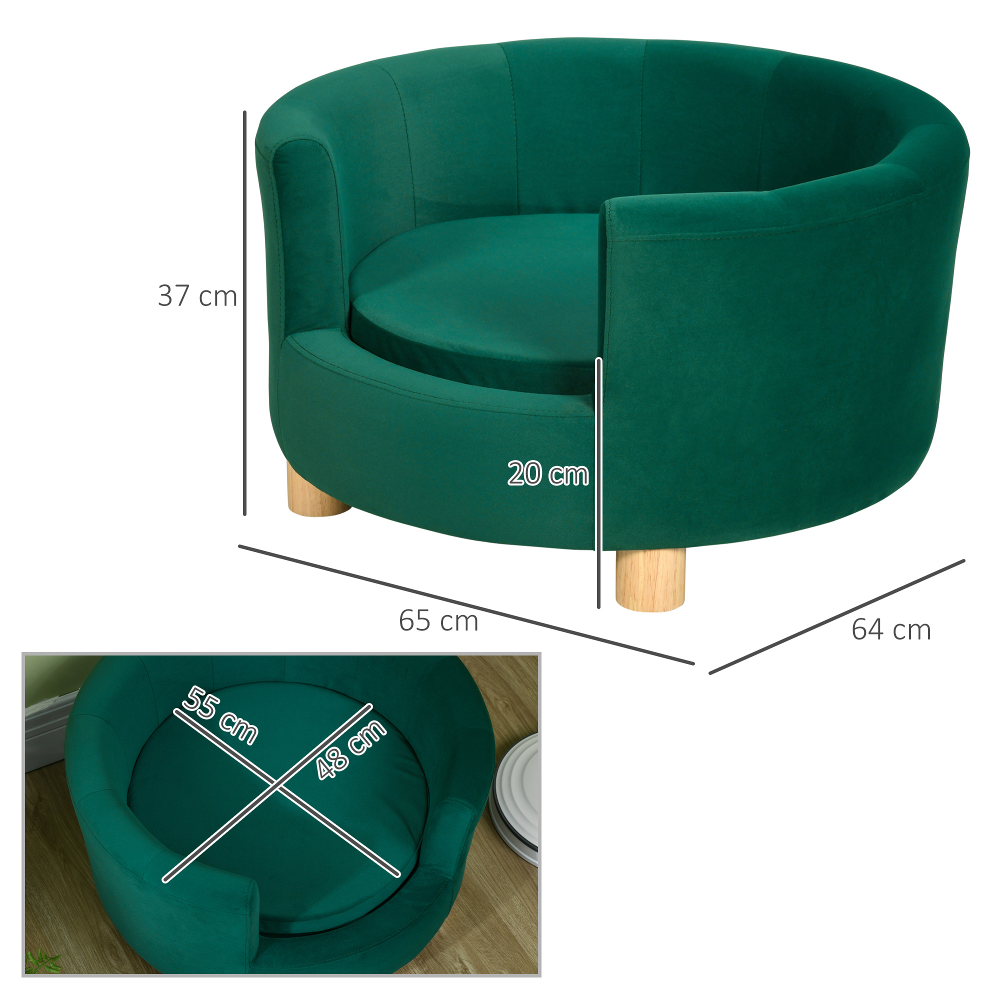 Sofa gyvūnams Žalia 2