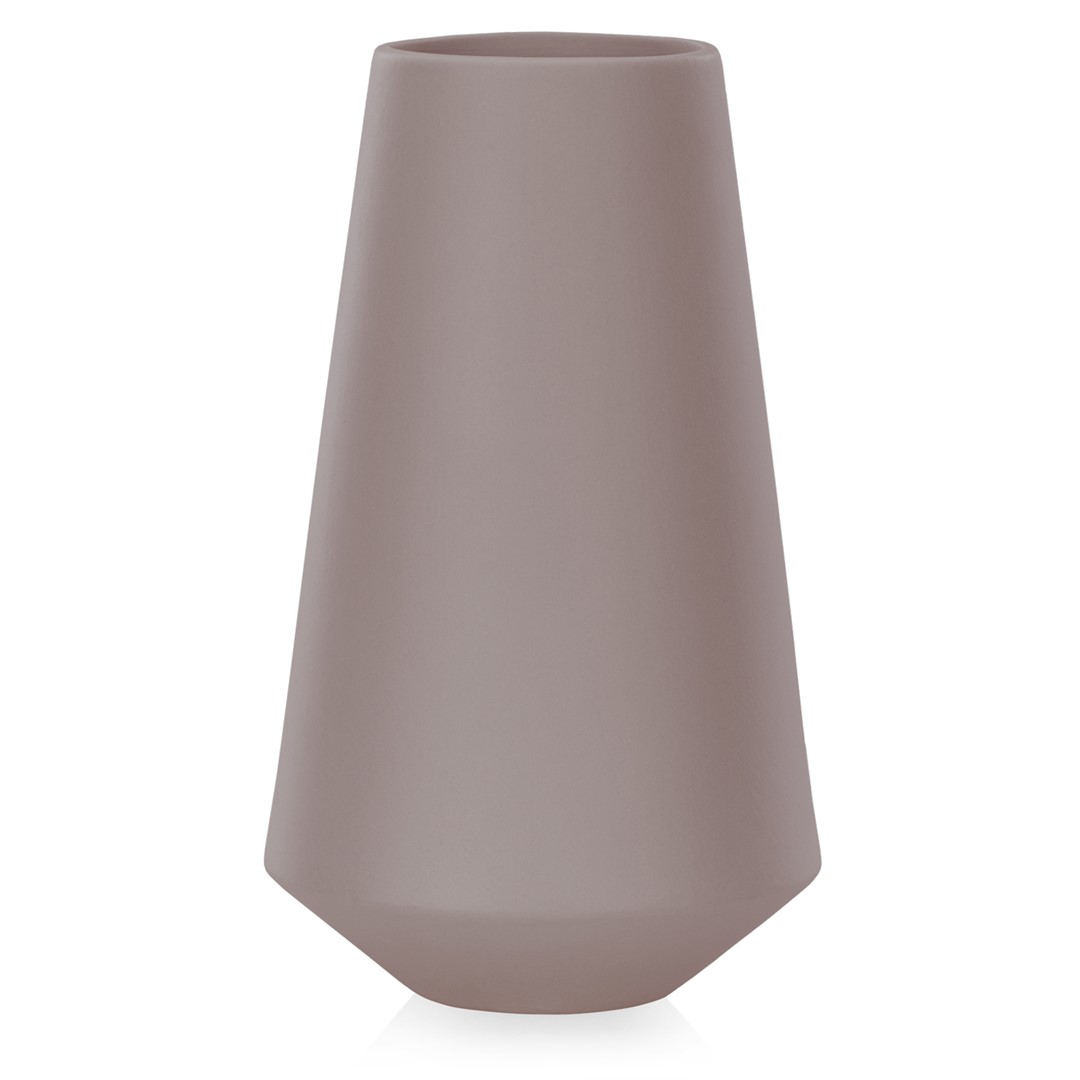 Keraminė vaza 22,5 cm kapučino