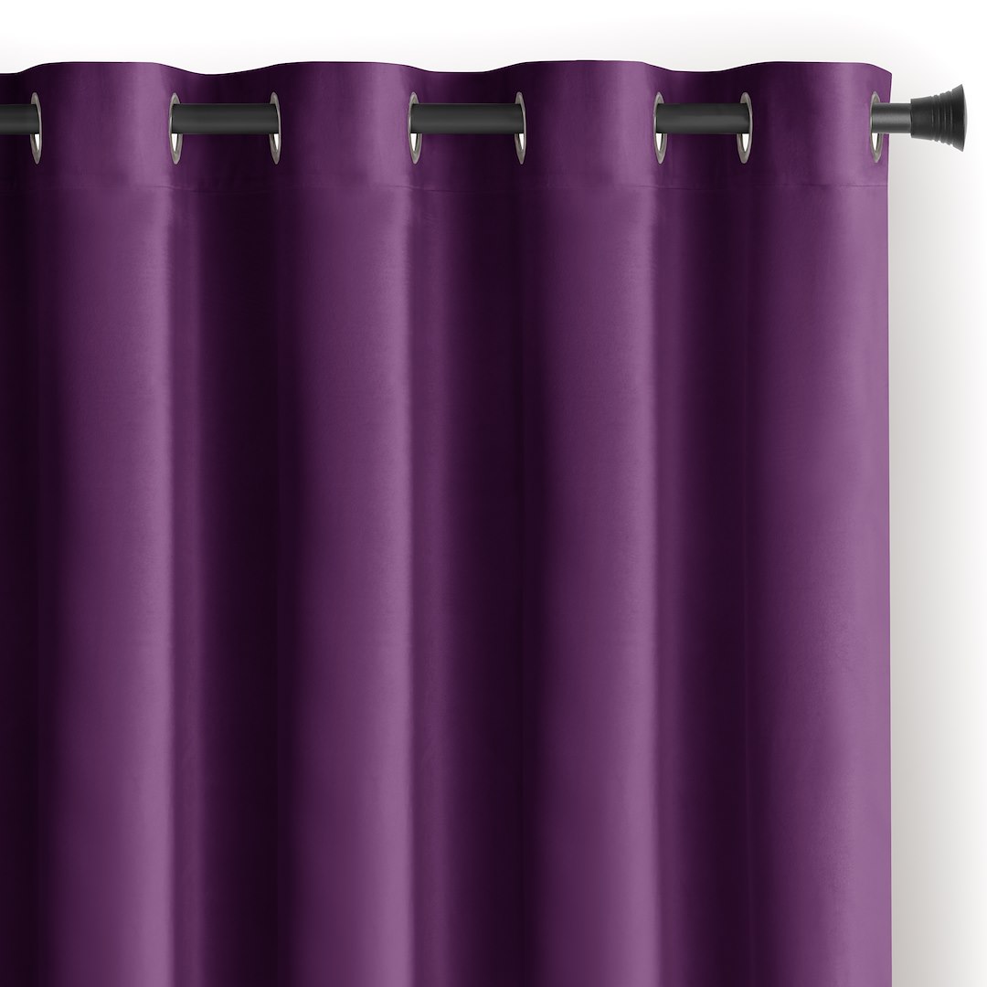 Aizkars violets samts 140x270 3
