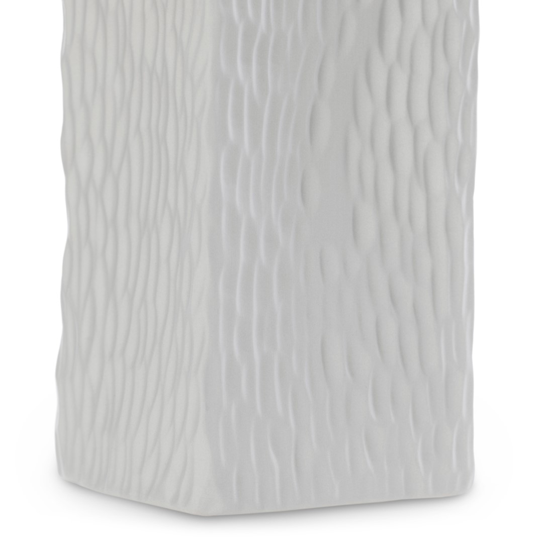 Vaza keramikinė pilka 10,2 × 22,7 cm