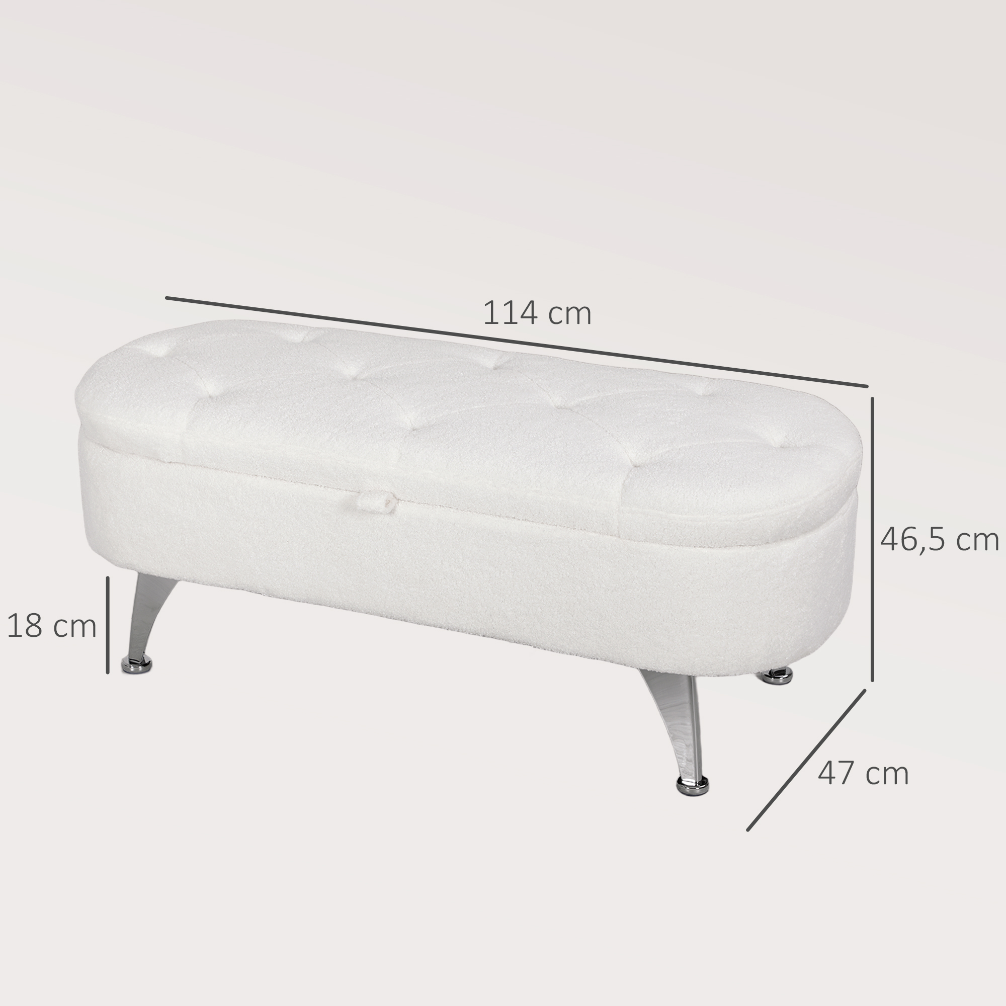 Pufas 114 × 47 × 46,5 cm 2