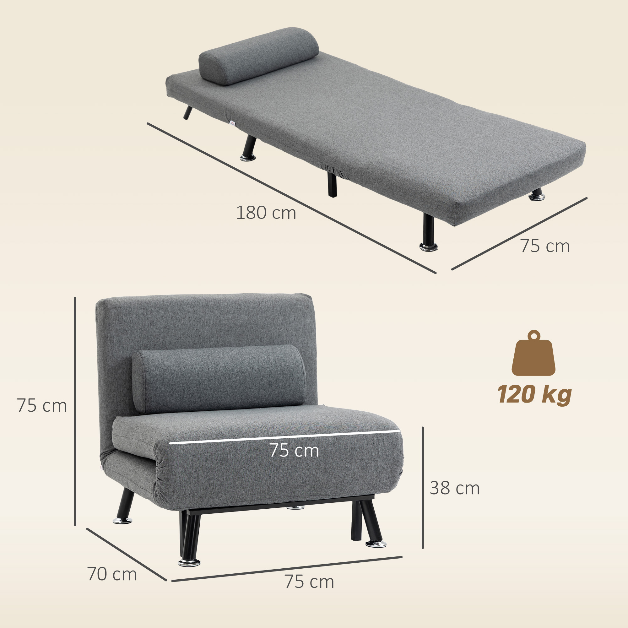 Fotelis 75 × 70 × 75 cm 2
