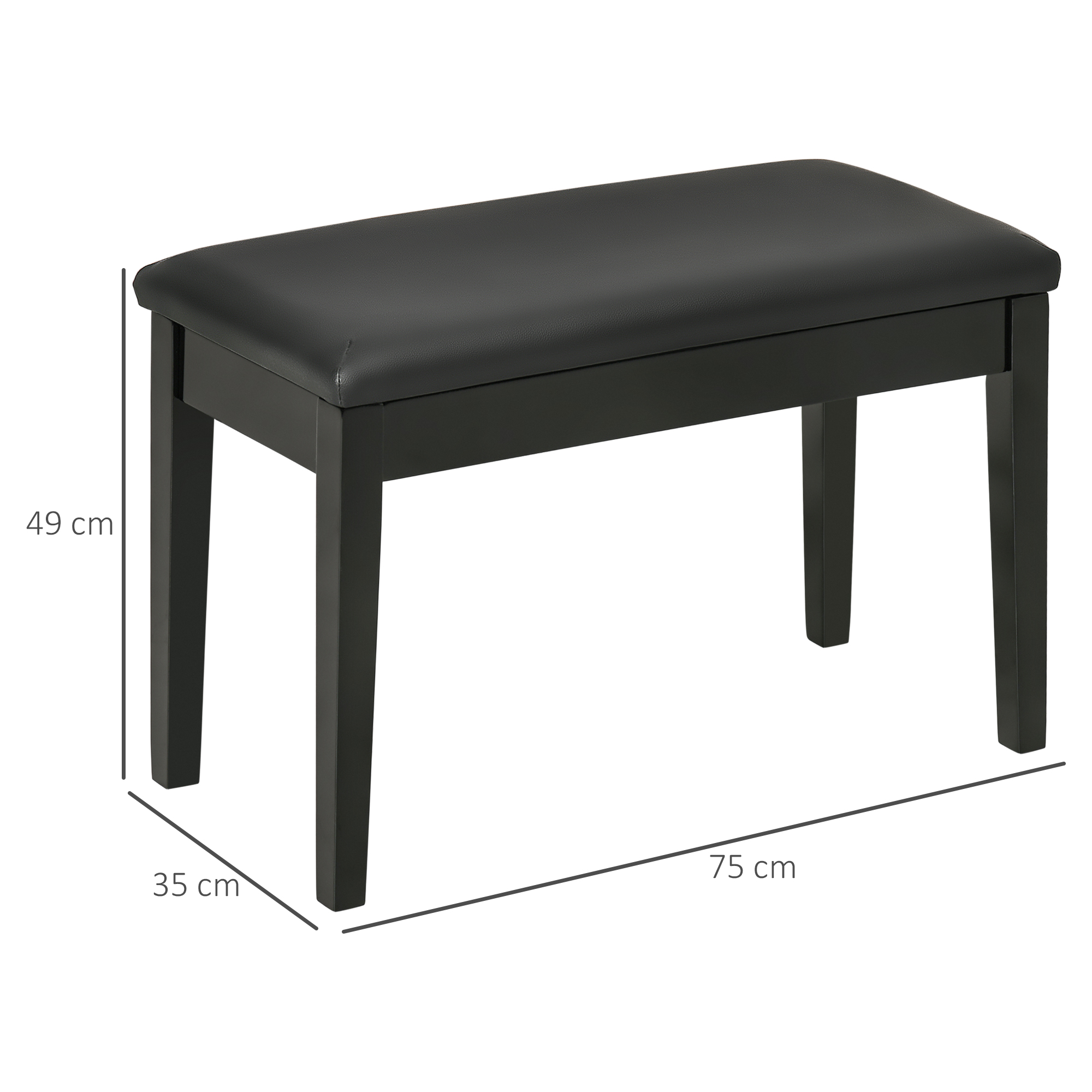 Pianino suoliukas 75 × 35 × 49 cm 2