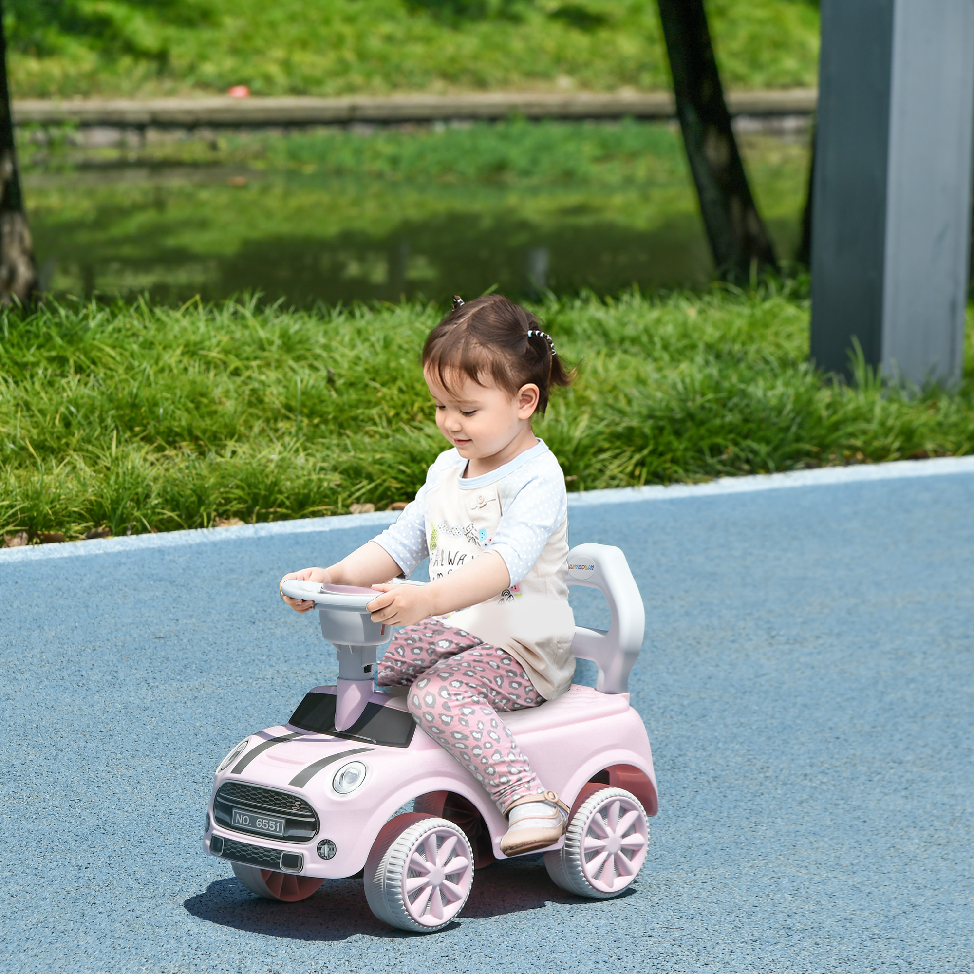 Paspiriamas automobilis rožinė