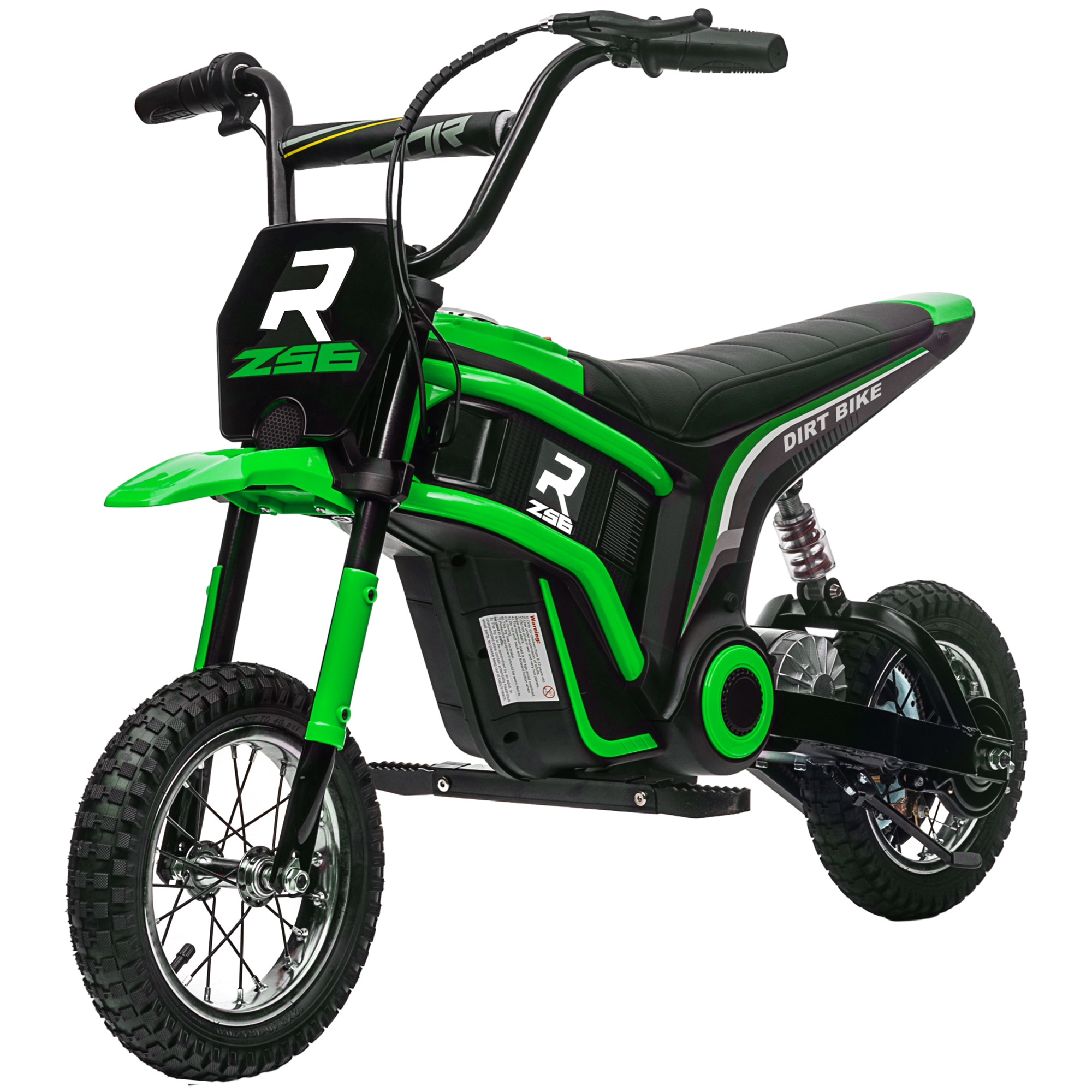 Vaikiškas elektrinis motociklas žalias