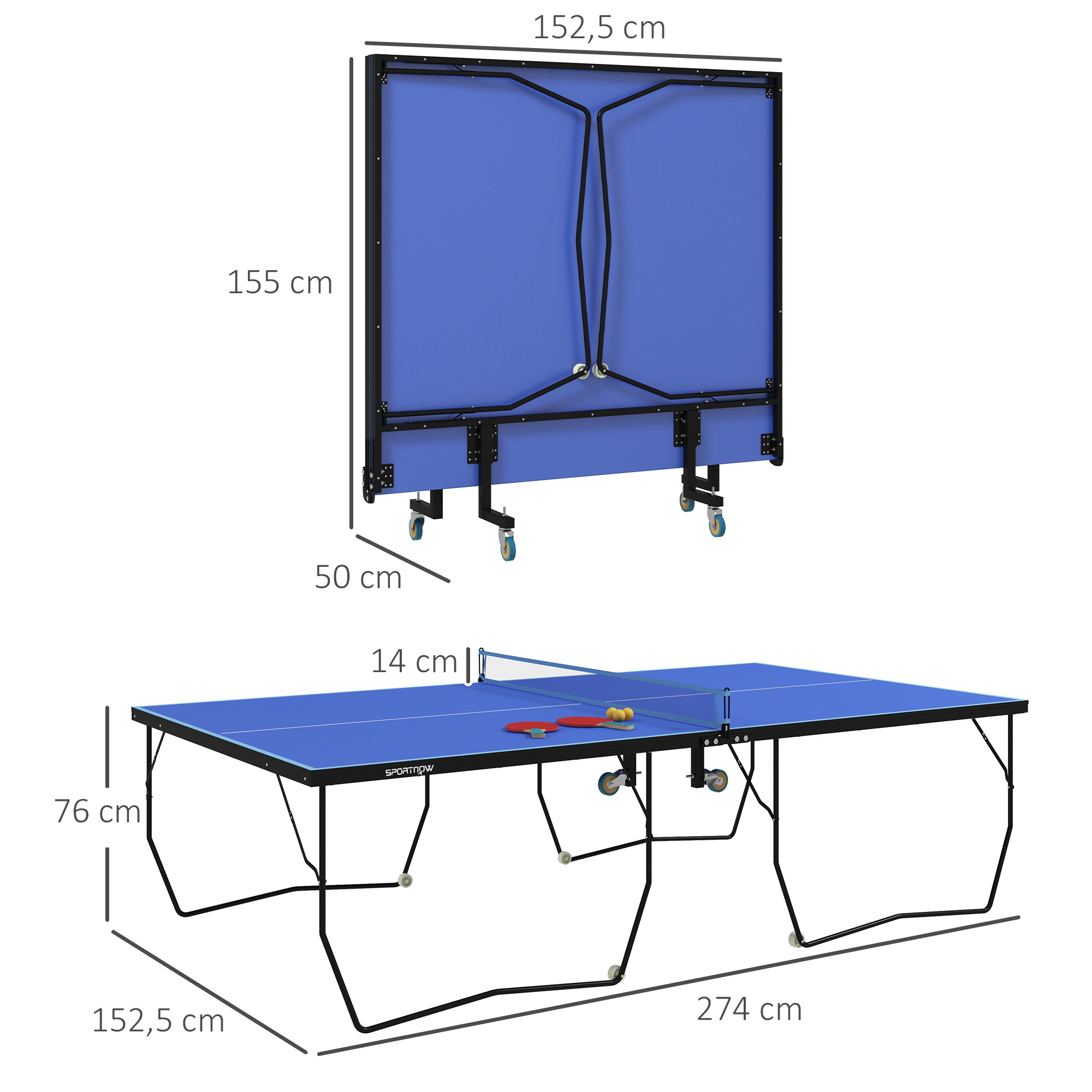 Stalo teniso stalas 274 x 152,5 x 76 cm 2