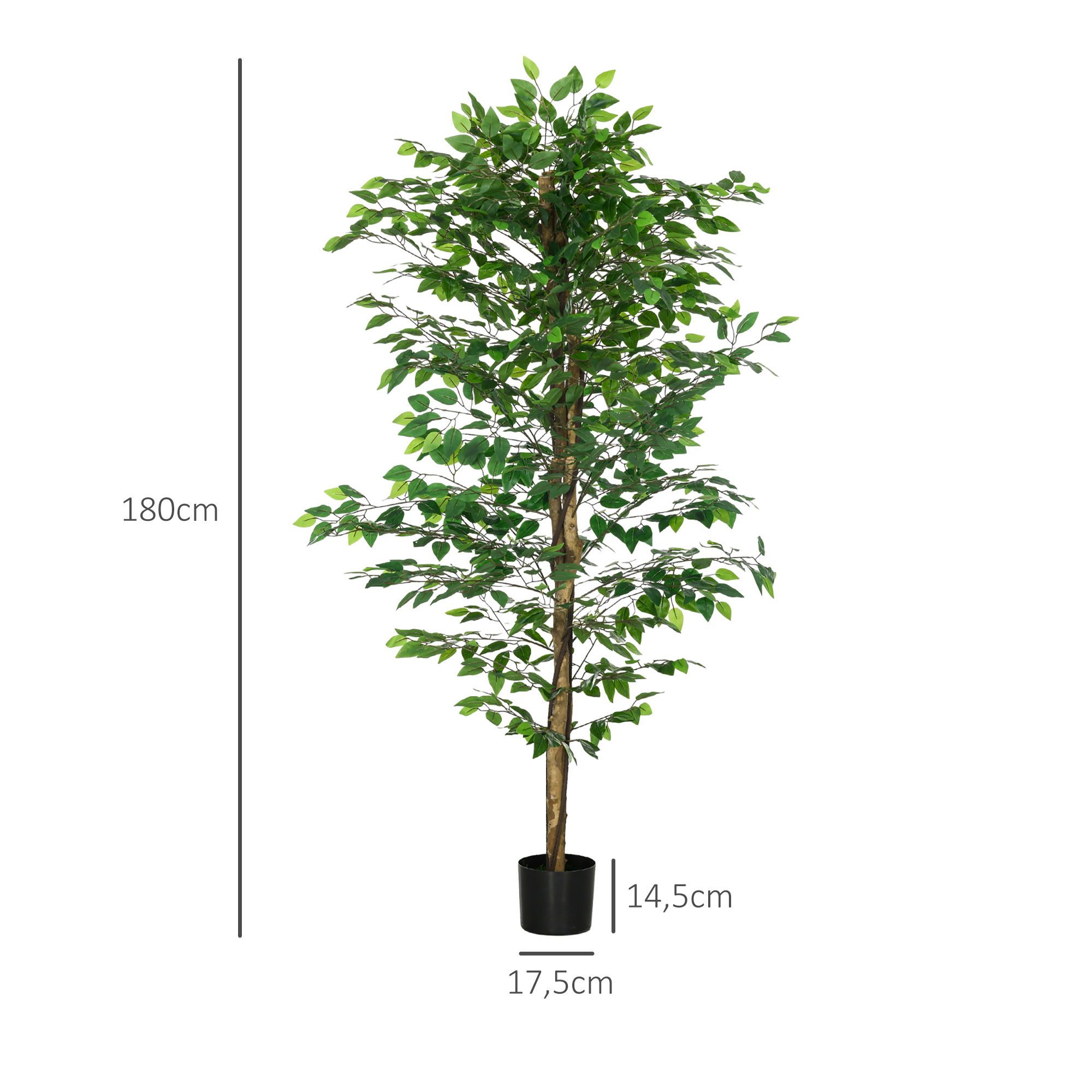 Dirbtinis fikusas 180 cm 2