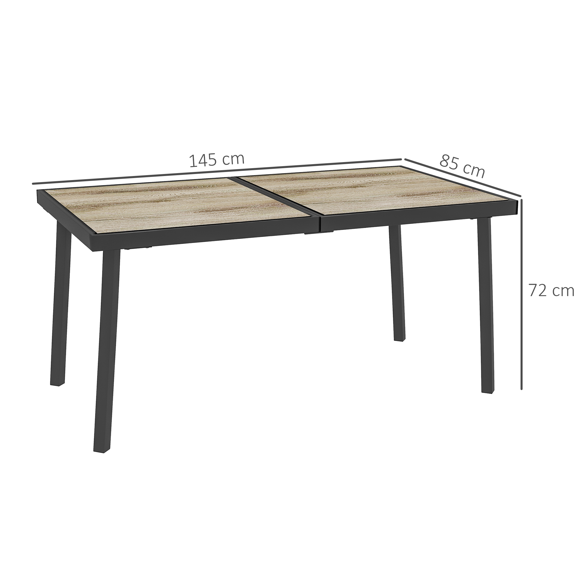 Lauko stalas 145 x 85 x 72 cm 2