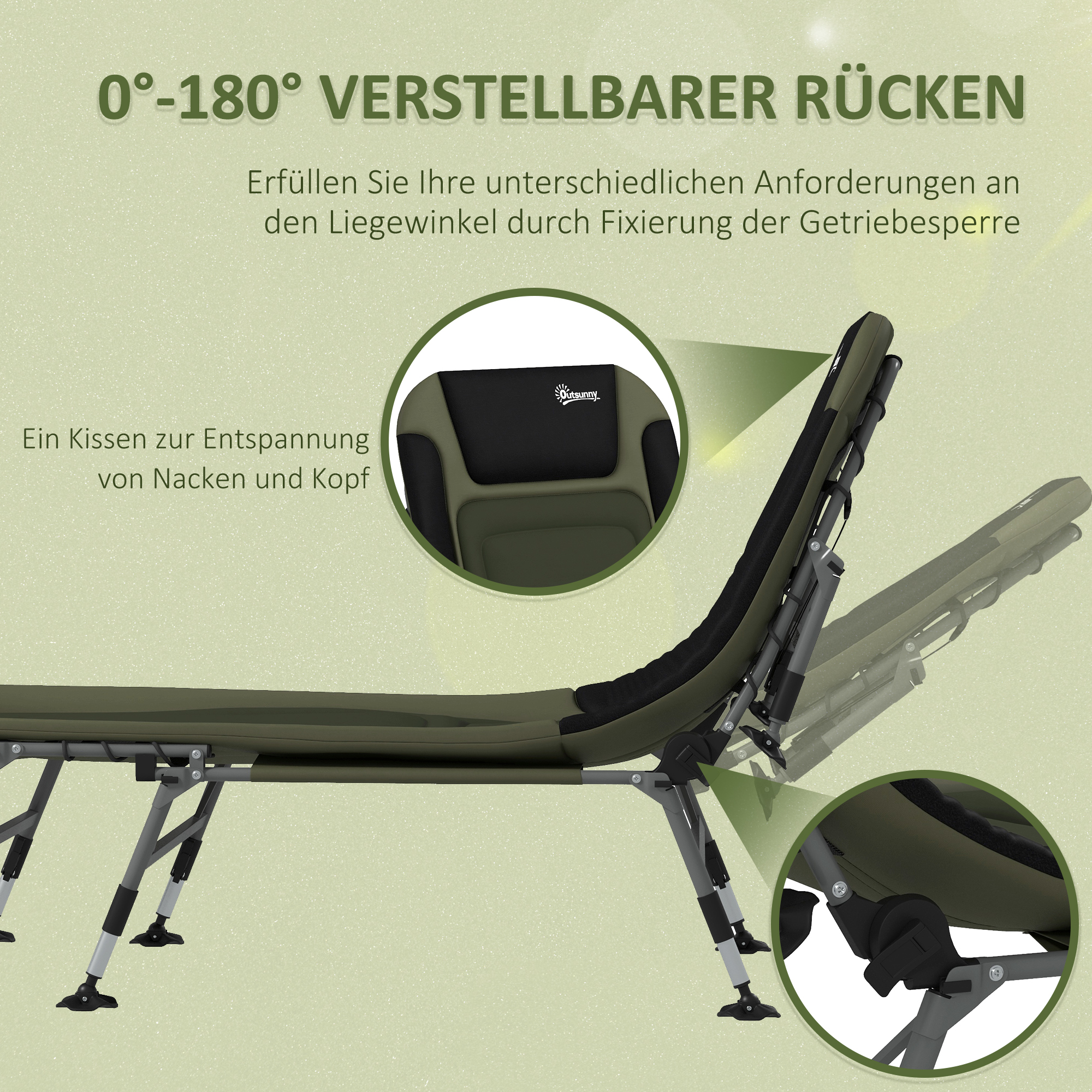 Lauko gultas 200 x 85 x 40–51 cm 3