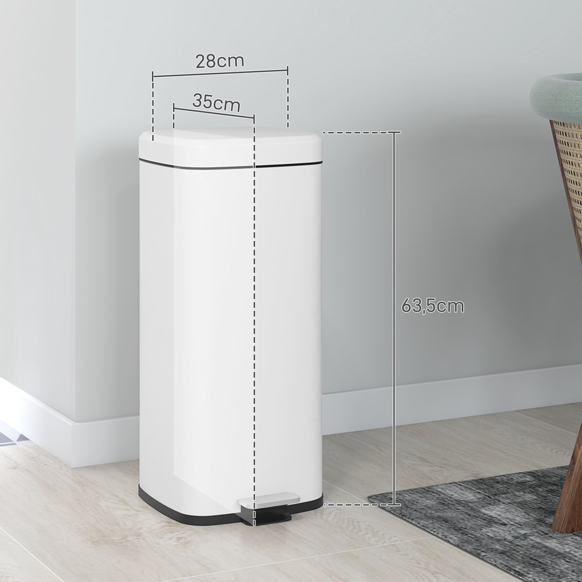 Šiukšlių dėžė 30 l 2