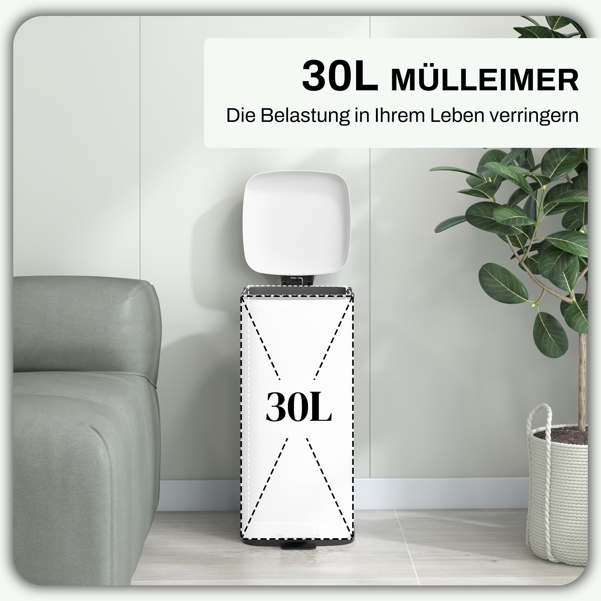 Šiukšlių dėžė 30 l 3