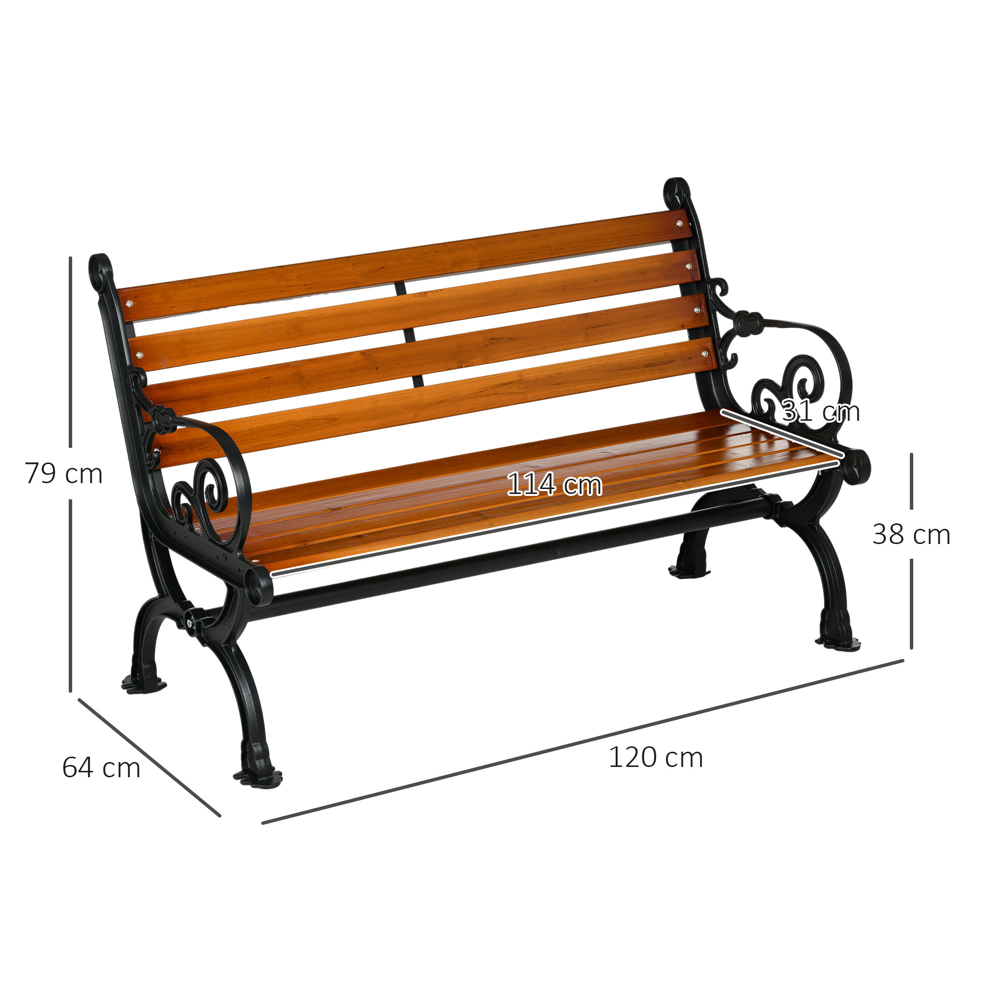 Sodo suolas 120 × 64 × 79 cm 2