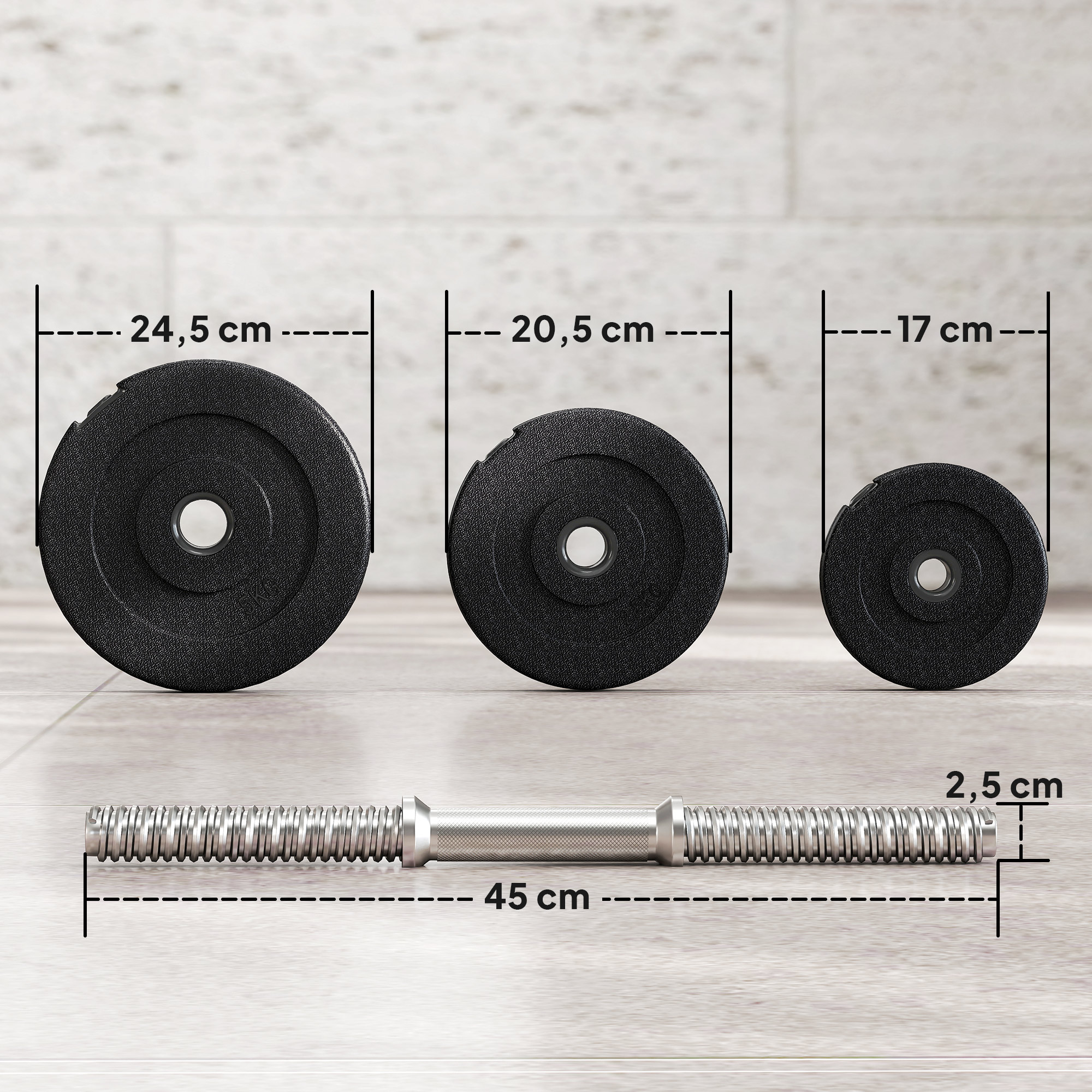 Hanteliai 40 kg 2