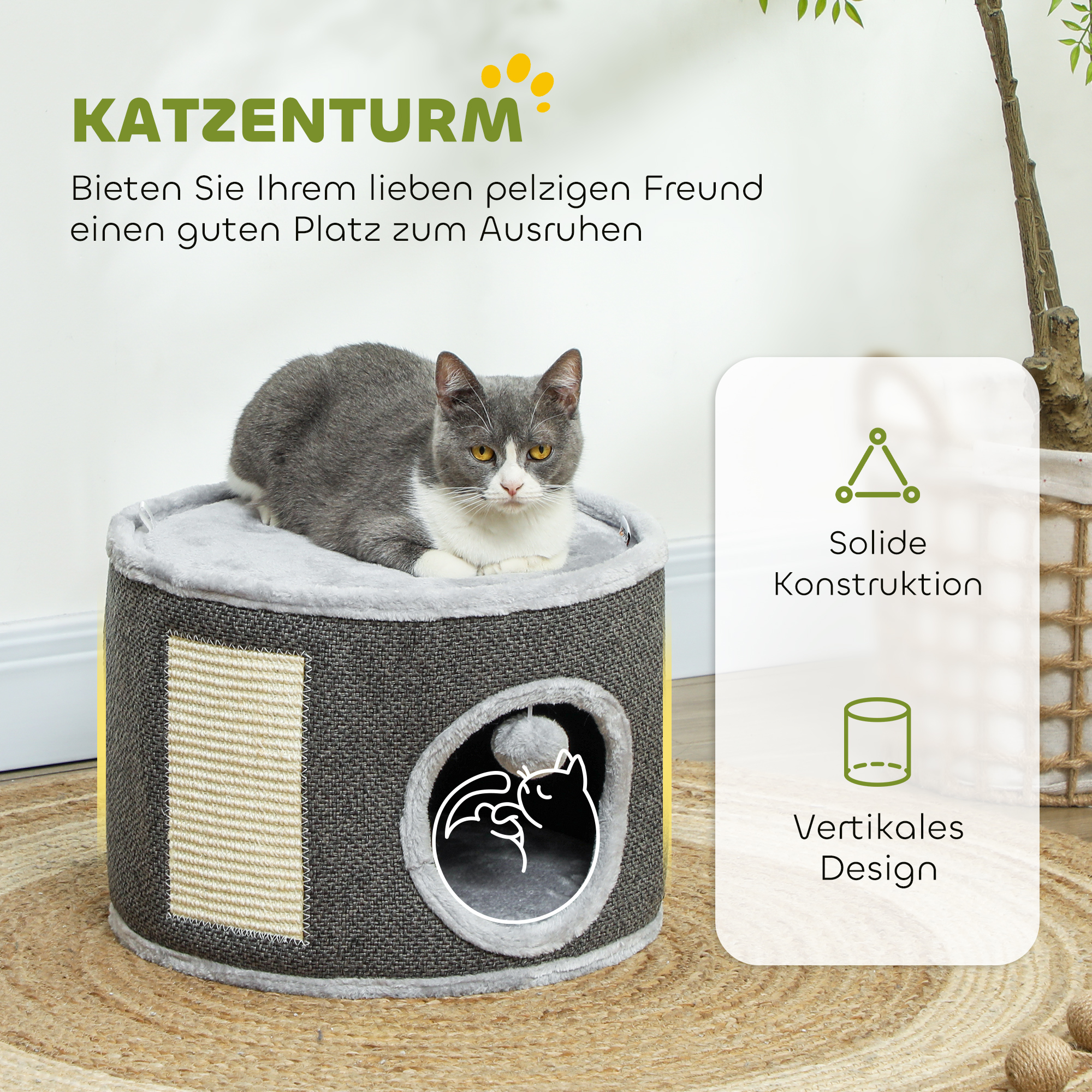 Katinų namelis Ø40 × 30 cm 3