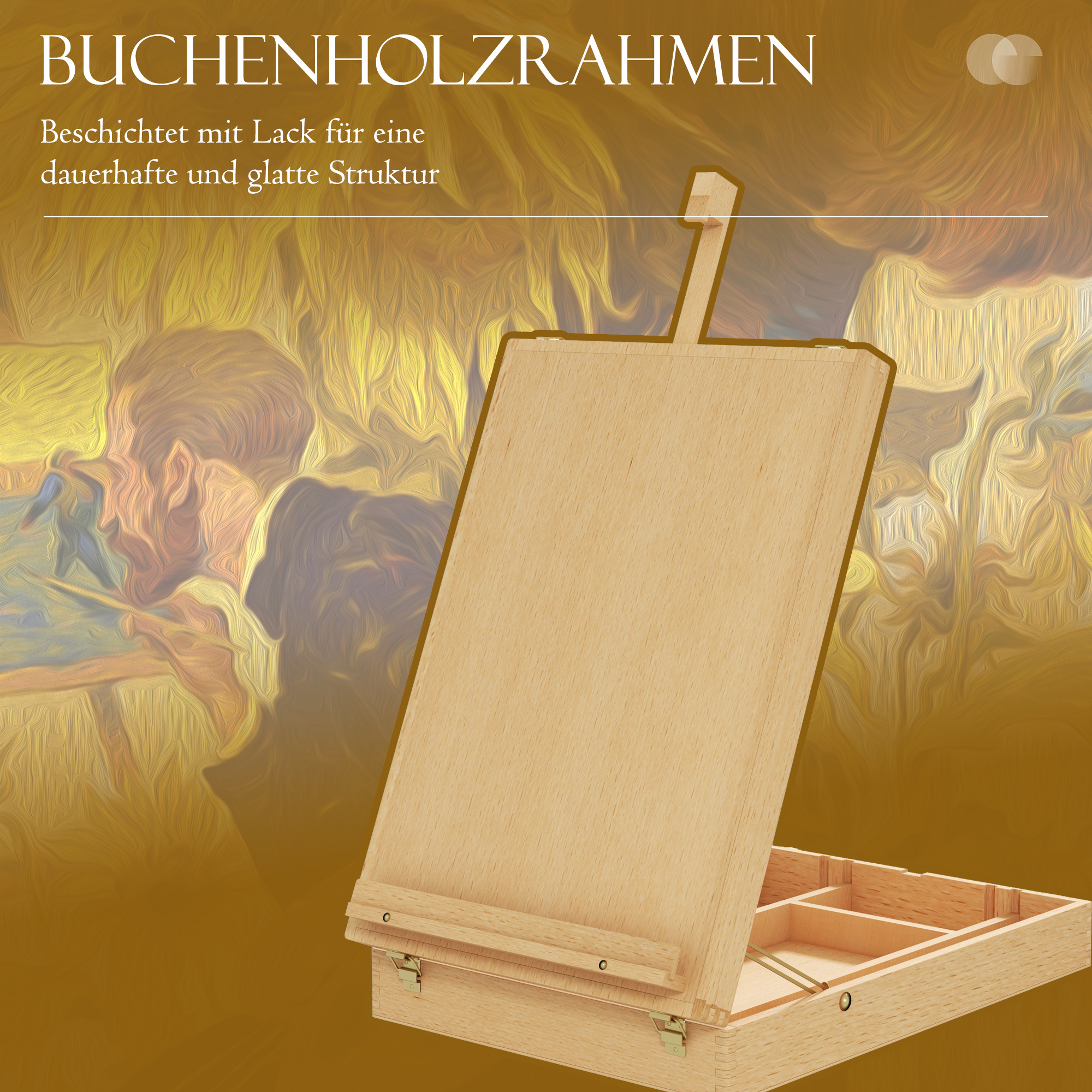 Stalinis molbertas 27 × 41,5 × 42,5–74,5 cm 3