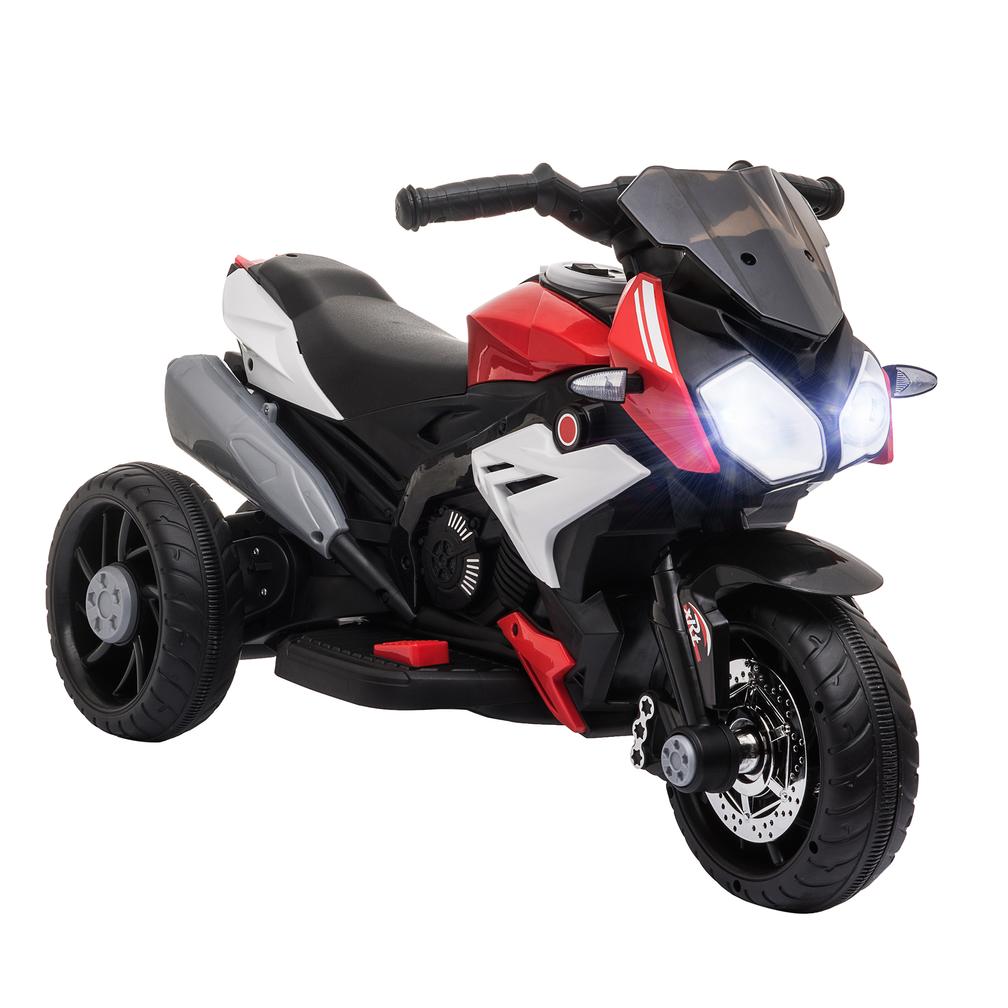 Vaikiškas elektrinis motociklas raudonas