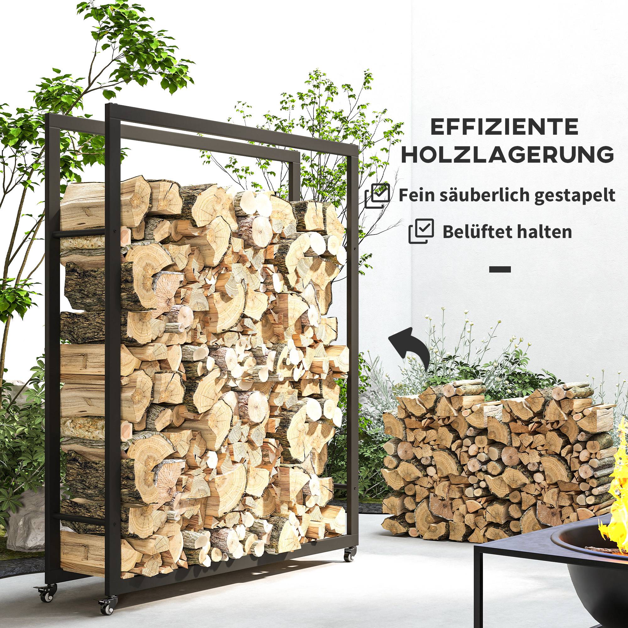 Malkų stelažas su ratukais, iki 150 kg, juodas, 120 x 32 x 151 cm 3