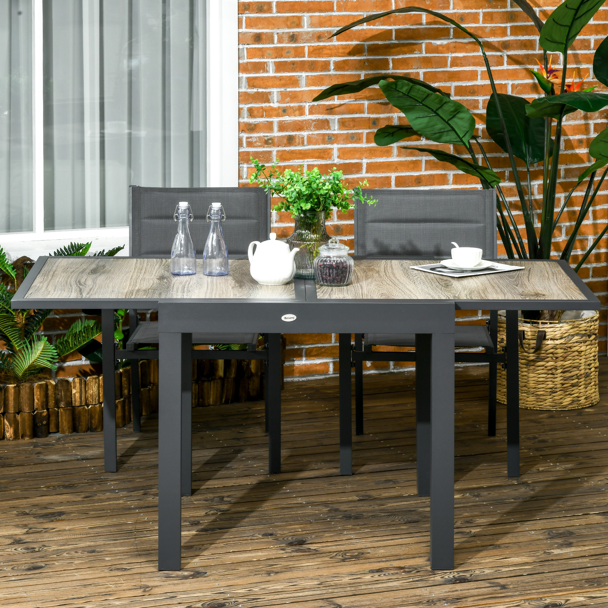 Sodo stalas 80/160 × 80 × 75 cm