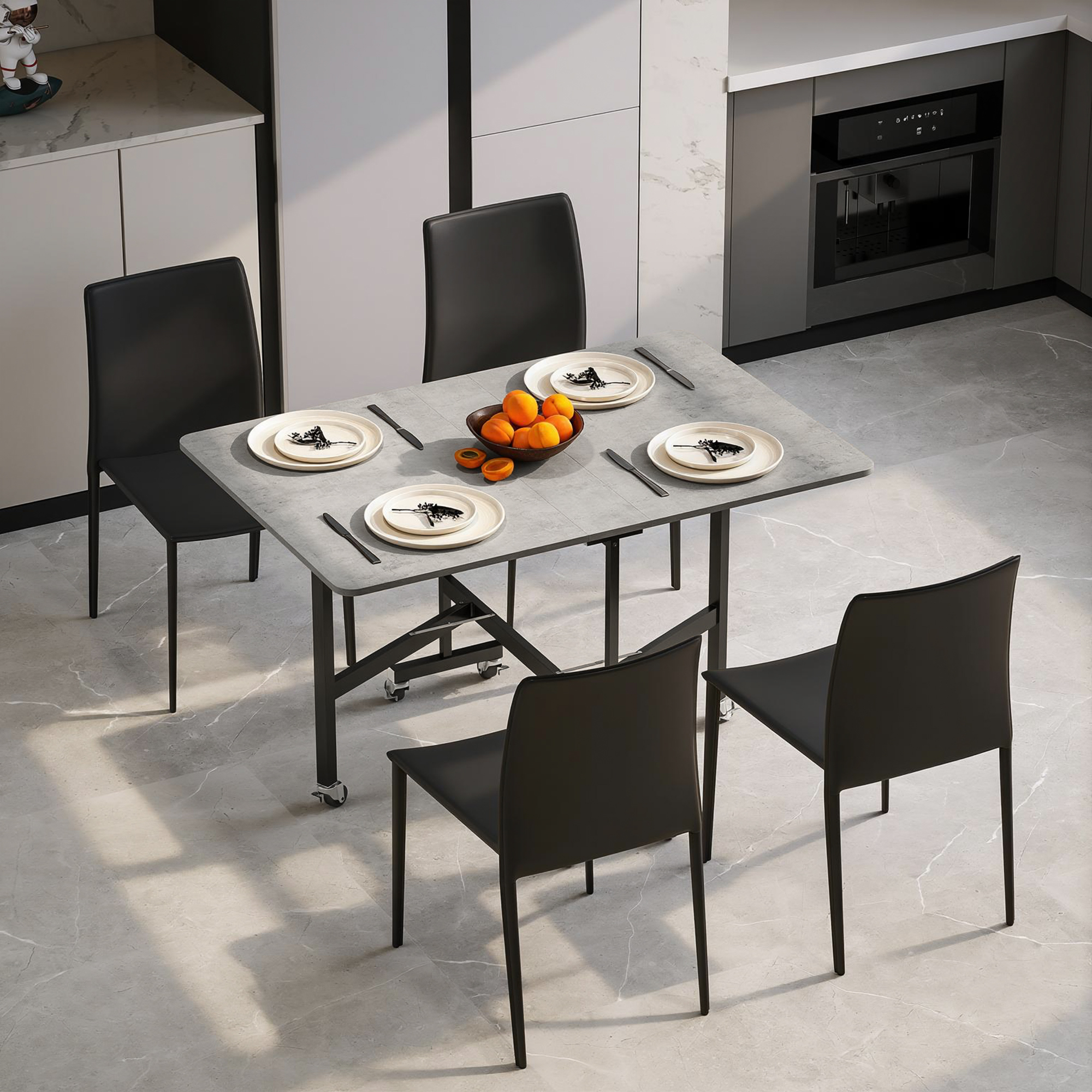Sulankstomas stalas 120 x 80 x 73 cm