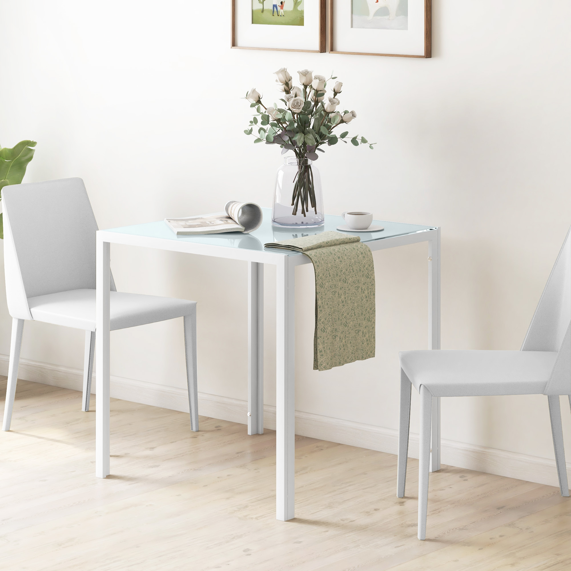 Valgomasis stalas 75 x 75 x 75 cm