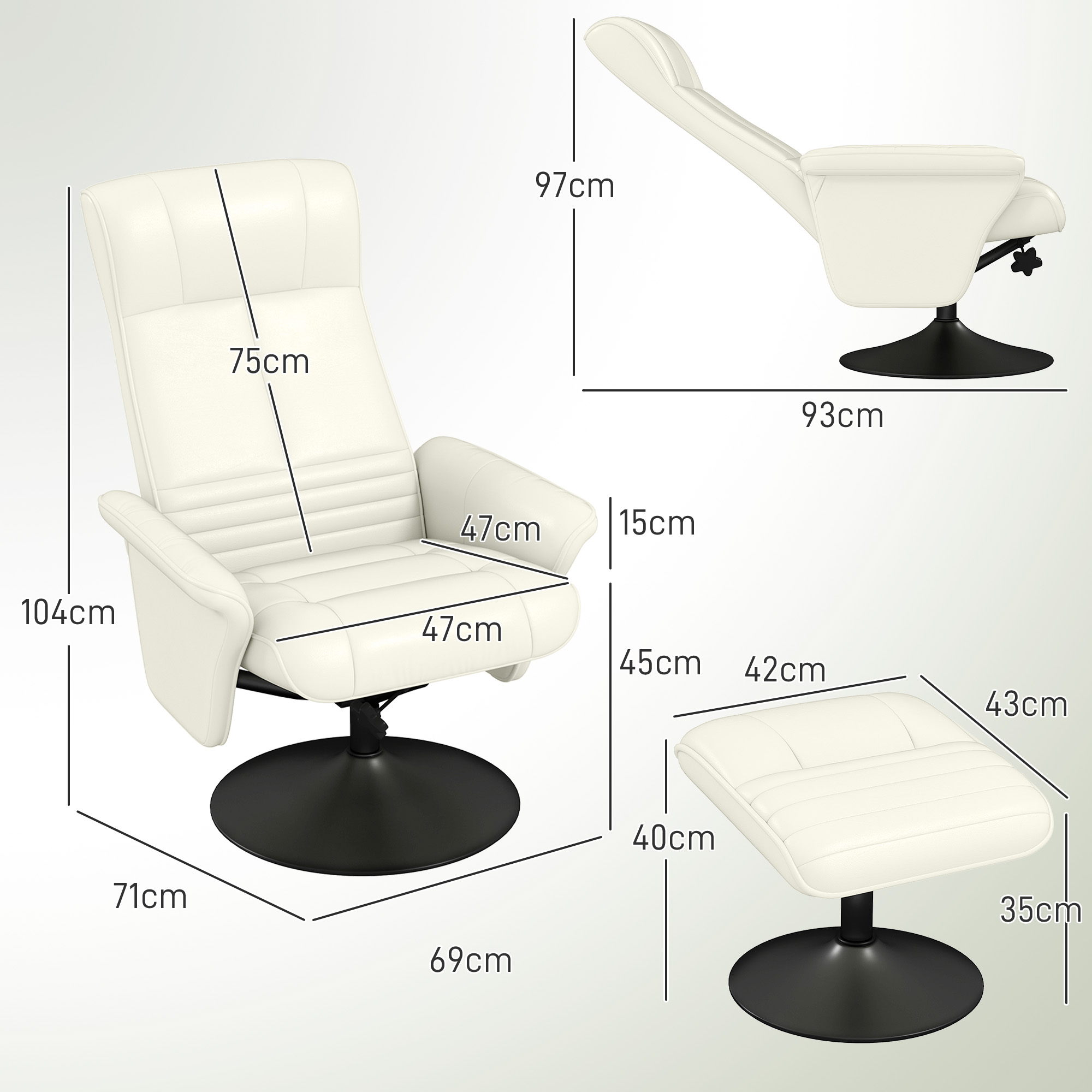 Fotelis 69 × 71 × 104 cm 2