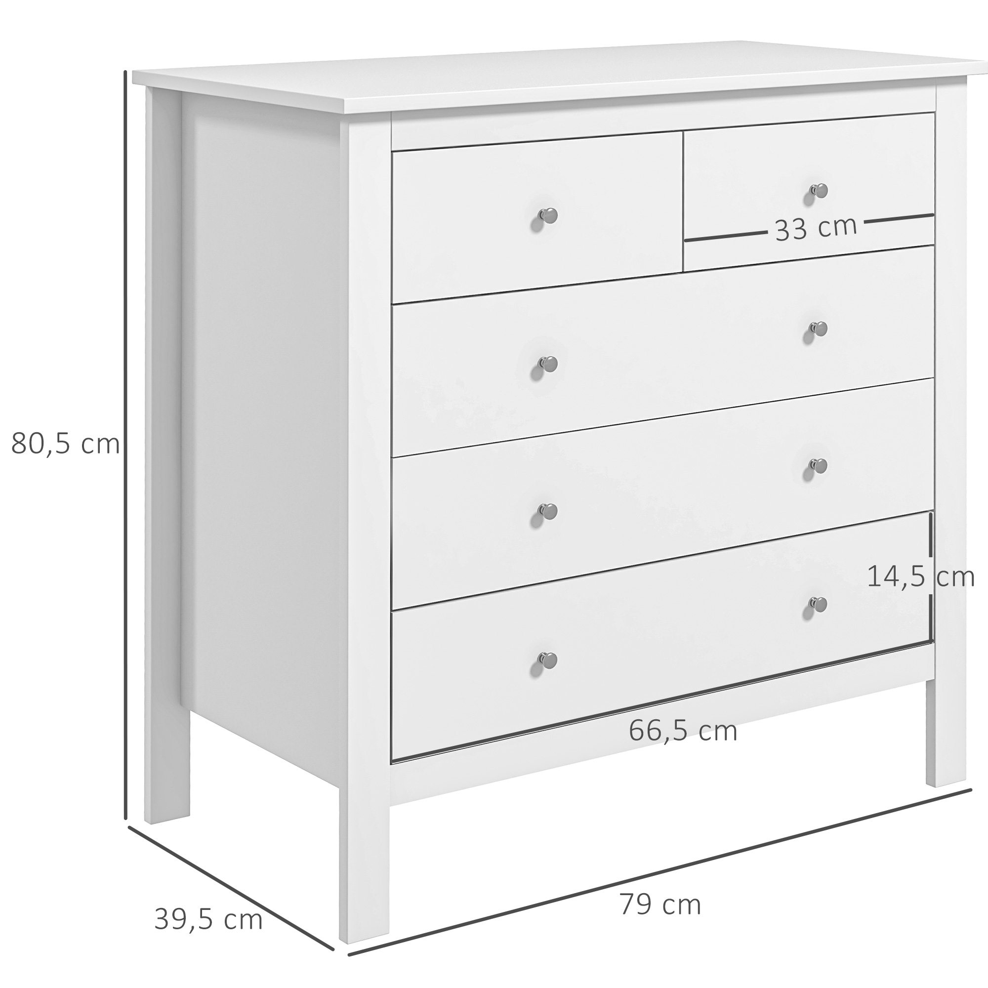 Komoda 79 × 39,5 × 80,5 cm 2