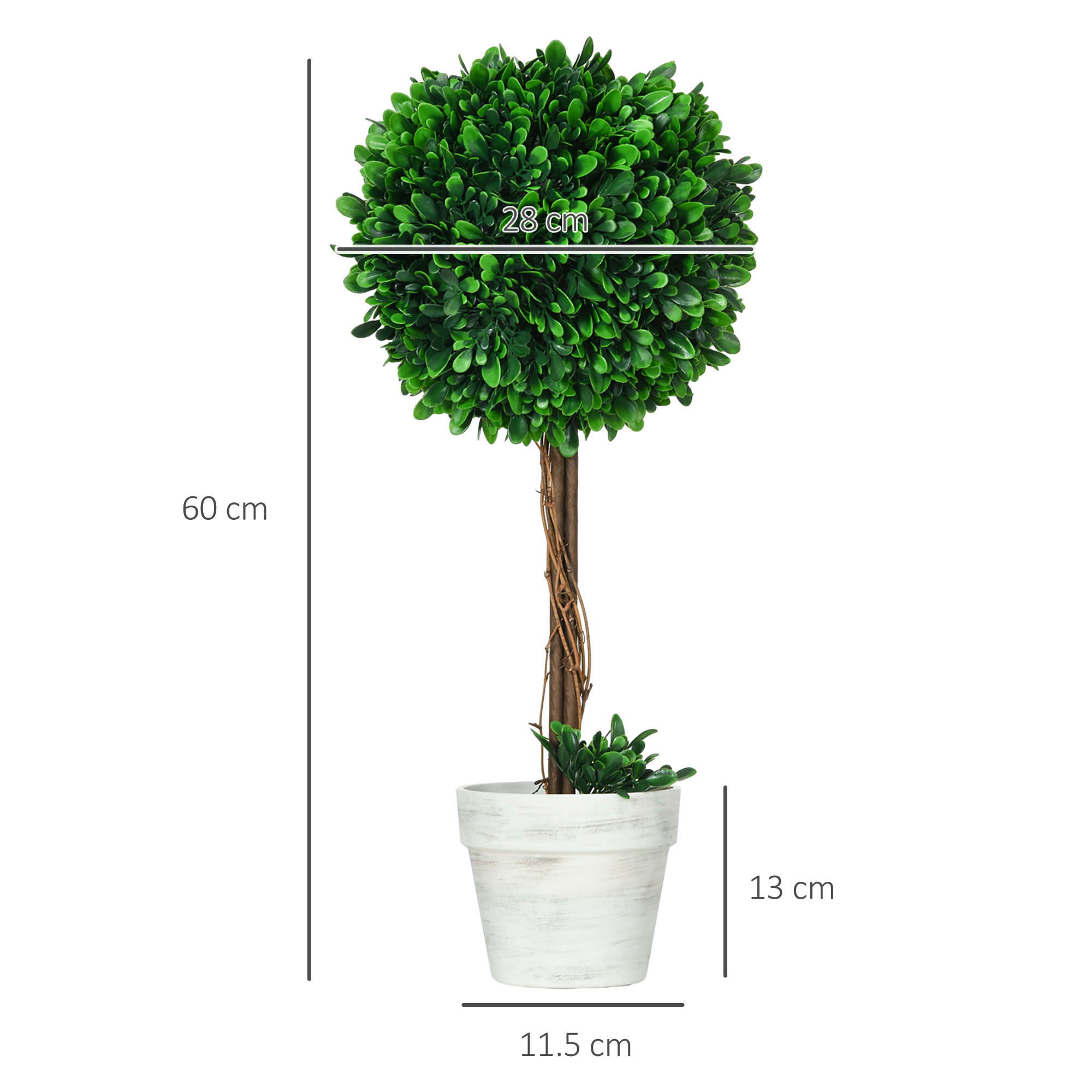 Dirbtinis buksmedis 60 cm 2