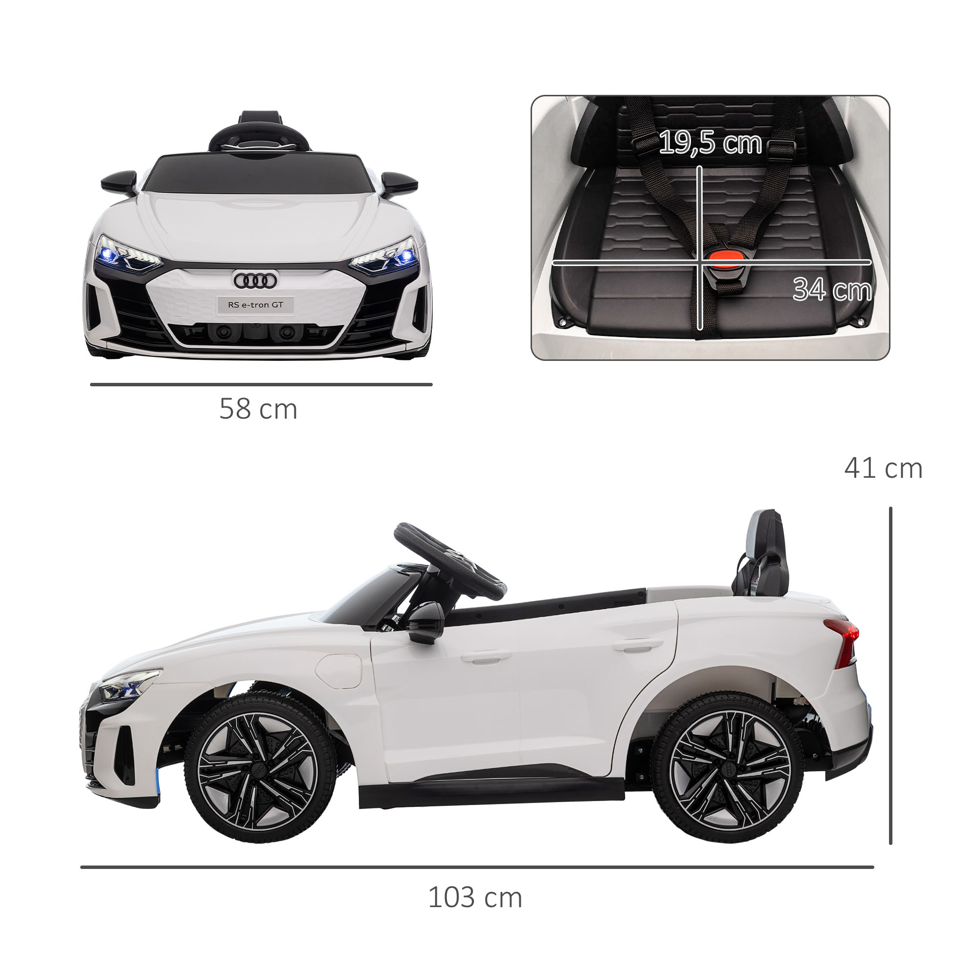 Vaikų elektrinis automobilis 103 × 58 × 41 cm 2