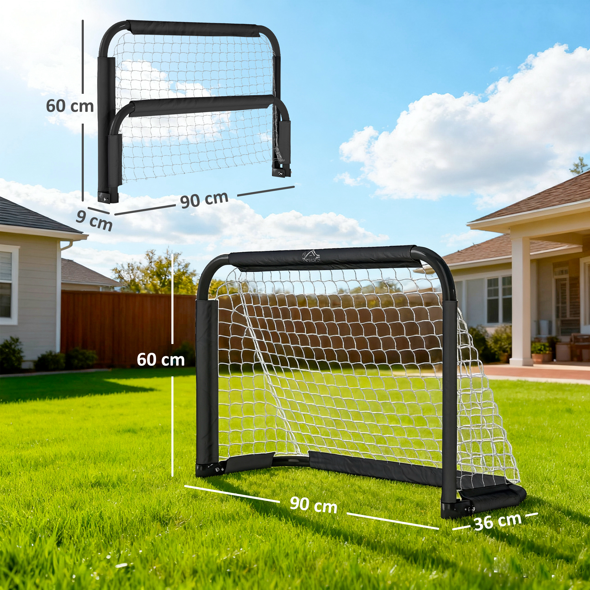 Futbolo vartai 90 × 36 × 60 cm 2